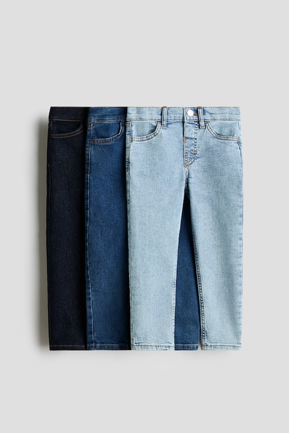 Детские джинсы H&M 3-pack Comfort Stretch Slim Fit Jeans