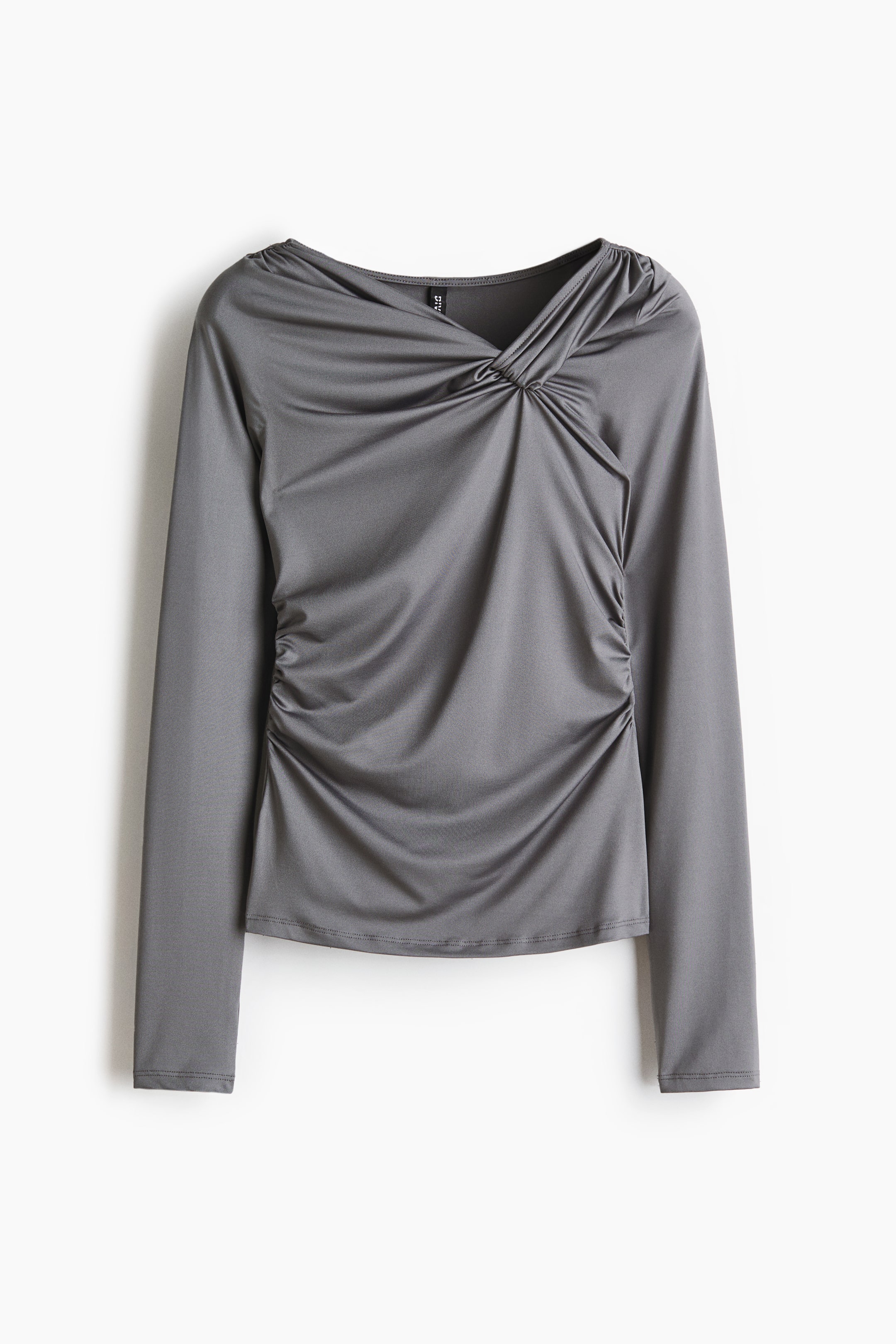 View larger image: Twist-Detail Top - Gray - Ladies | H&M CA 5