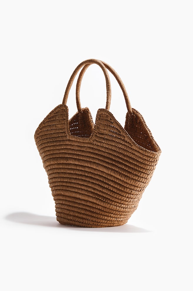 Straw Shopper - Beige/Light beige/striped - 4