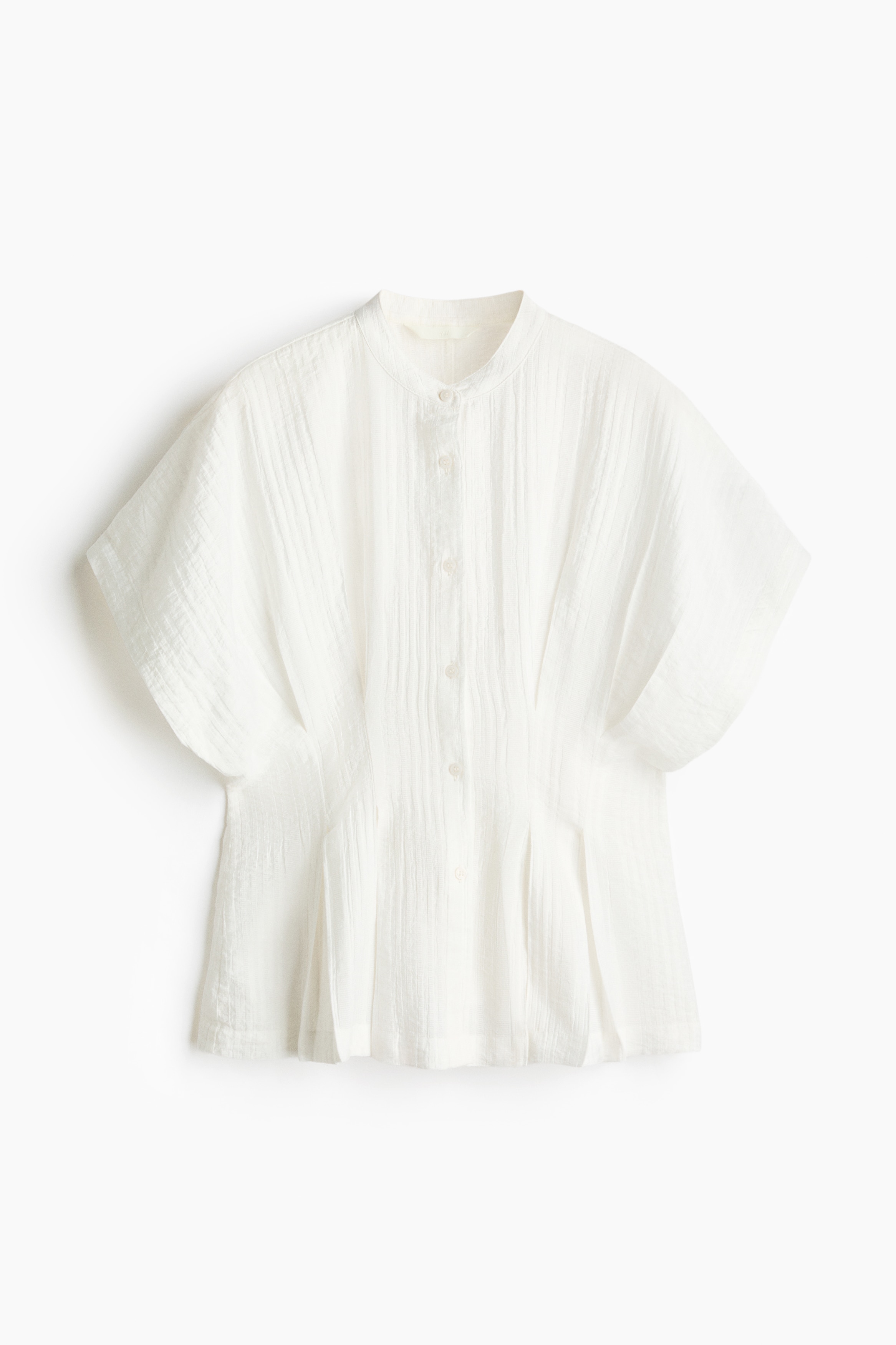 Waisted viscose-blend shirt