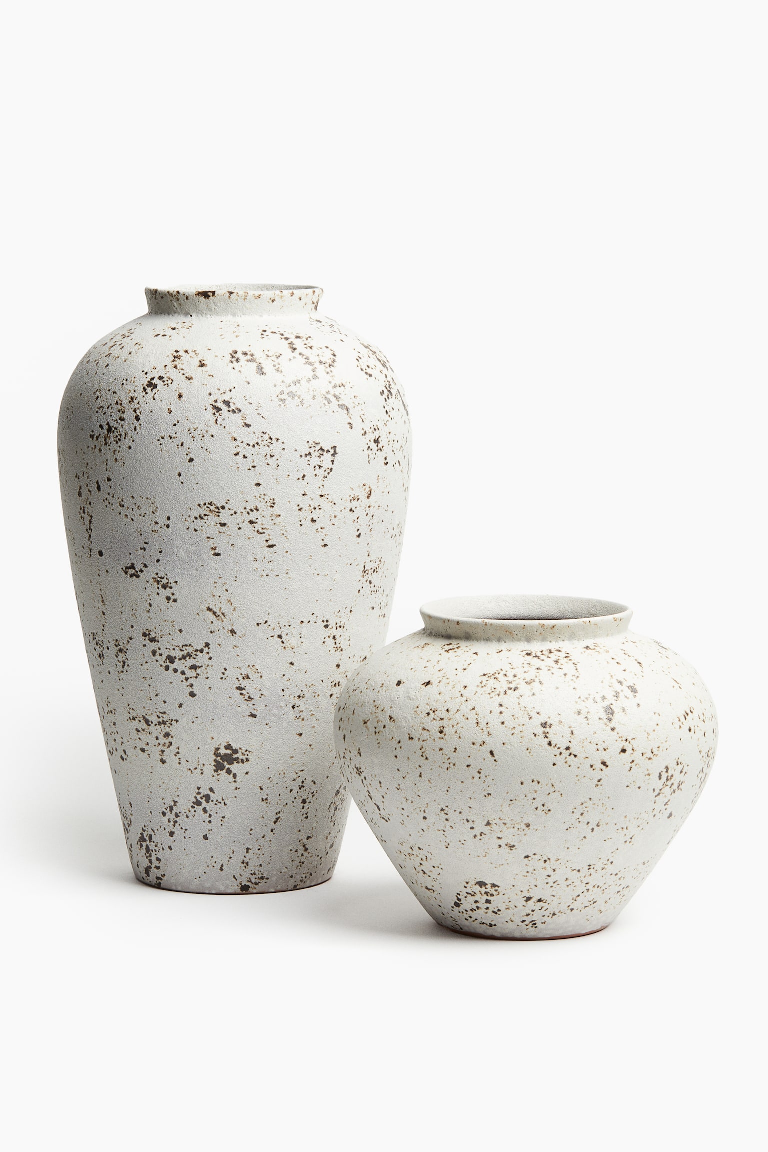 Terracotta vase - Light beige/Speckled/Cream - 3