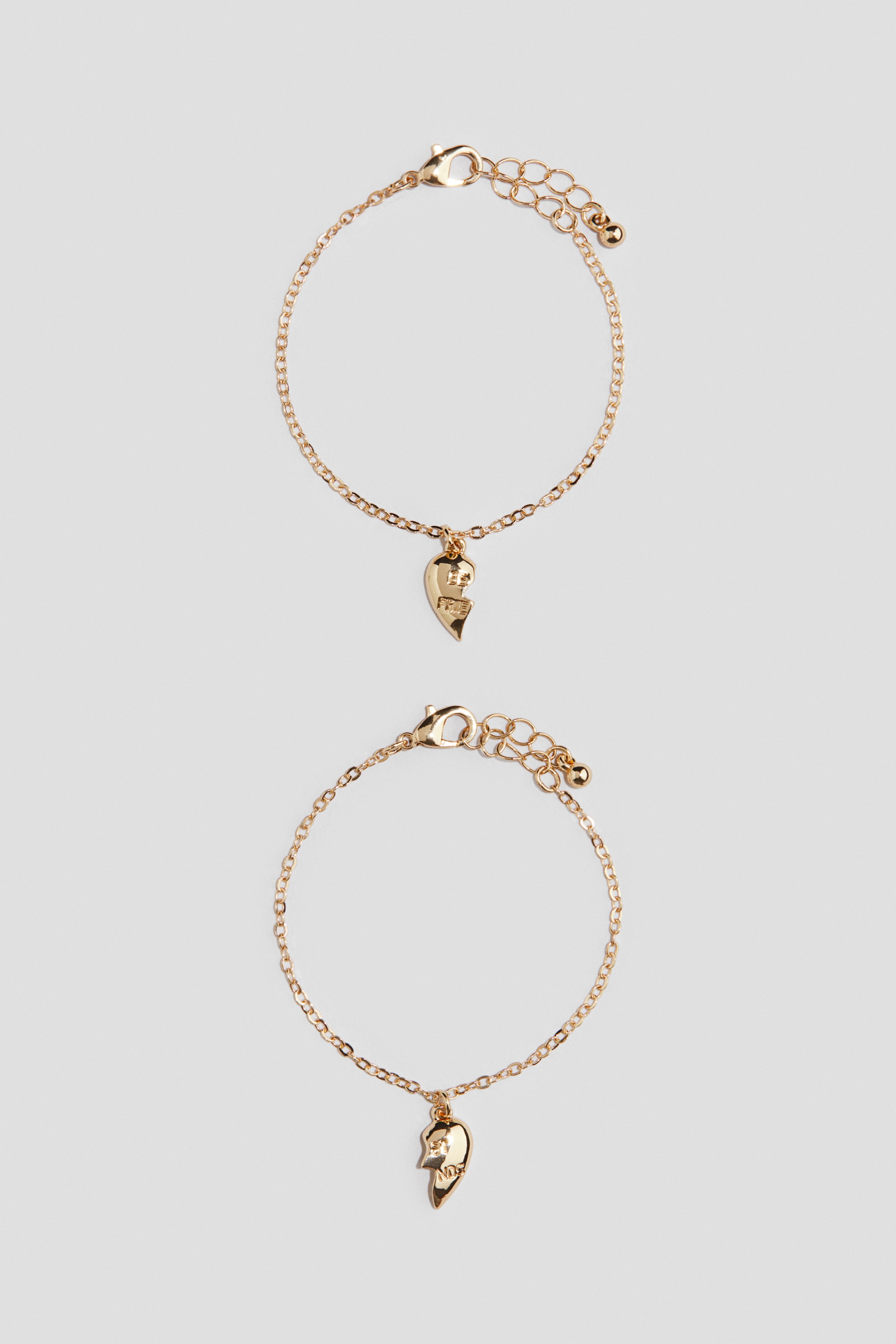 フレンドシップブレスレット 2本セット - ゴールドカラー／Best