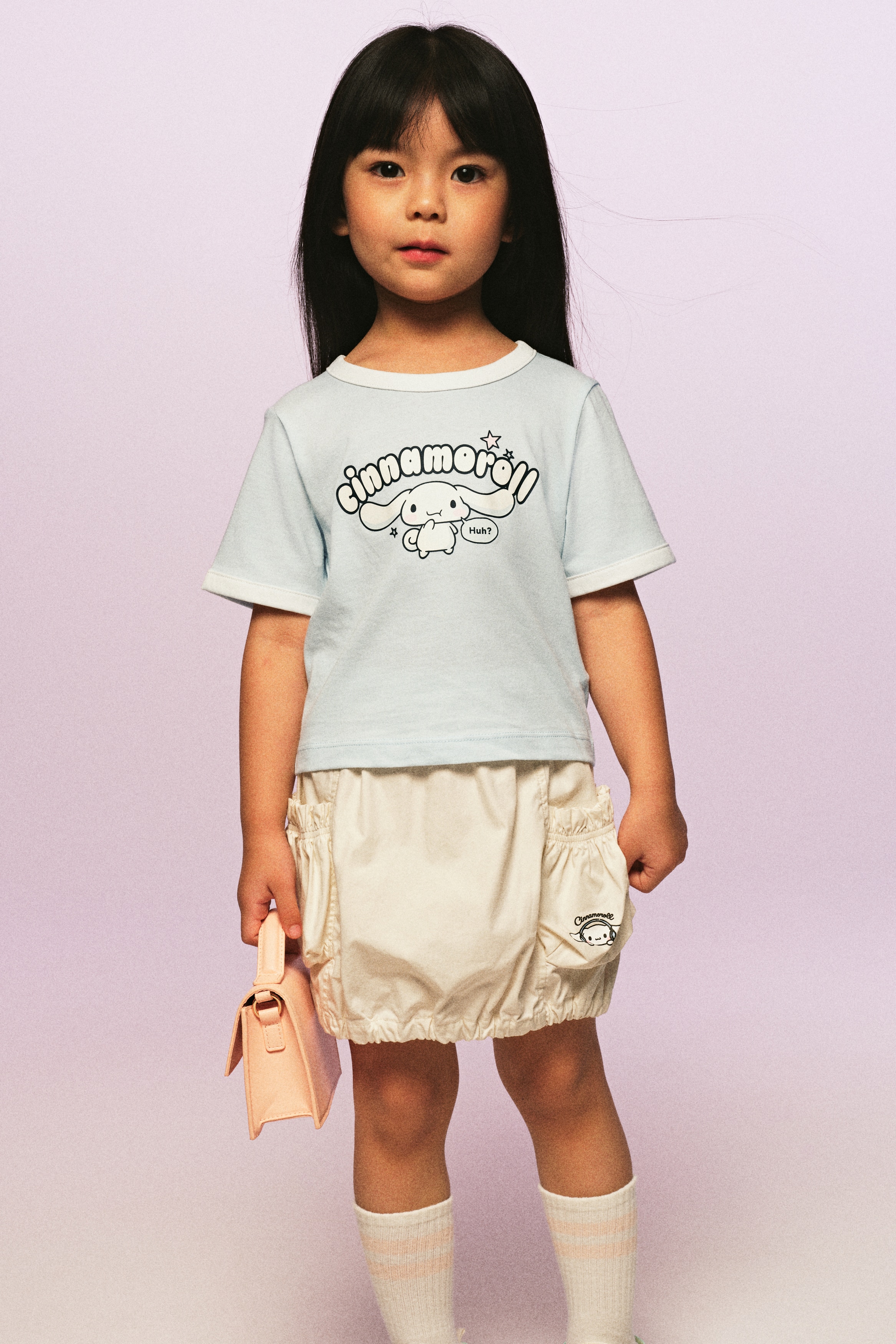 H & M - プリントデザイン コットントップス - ブルー