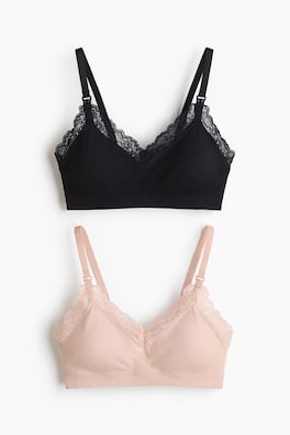 MAMA 2-pack vadderad amningsbh