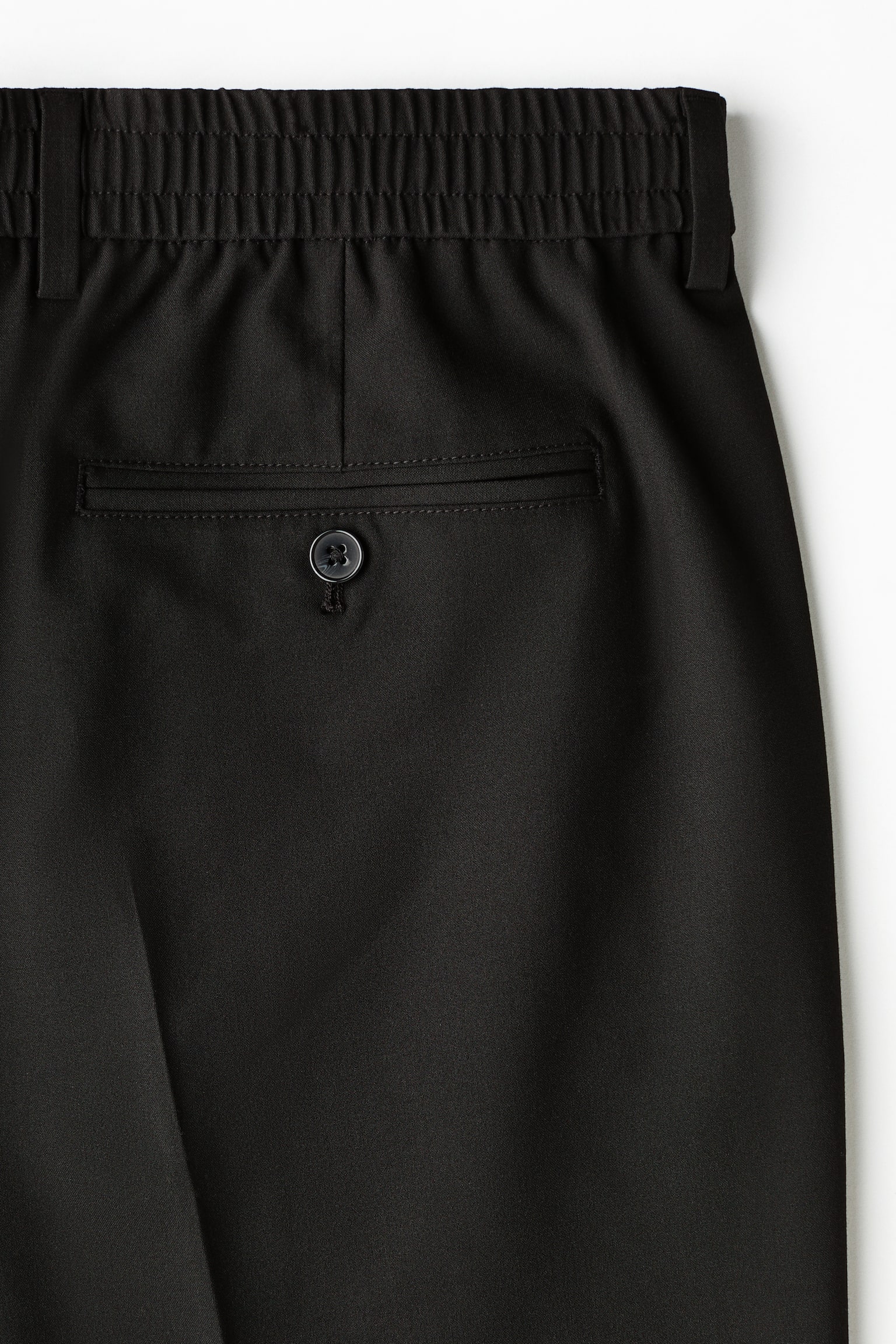 Relaxed-Fit Pants - Black/Dark gray melange - 5