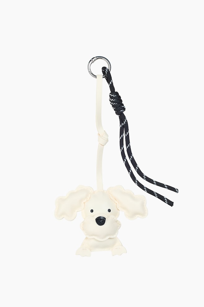 Bag charm - White/Dog - 1