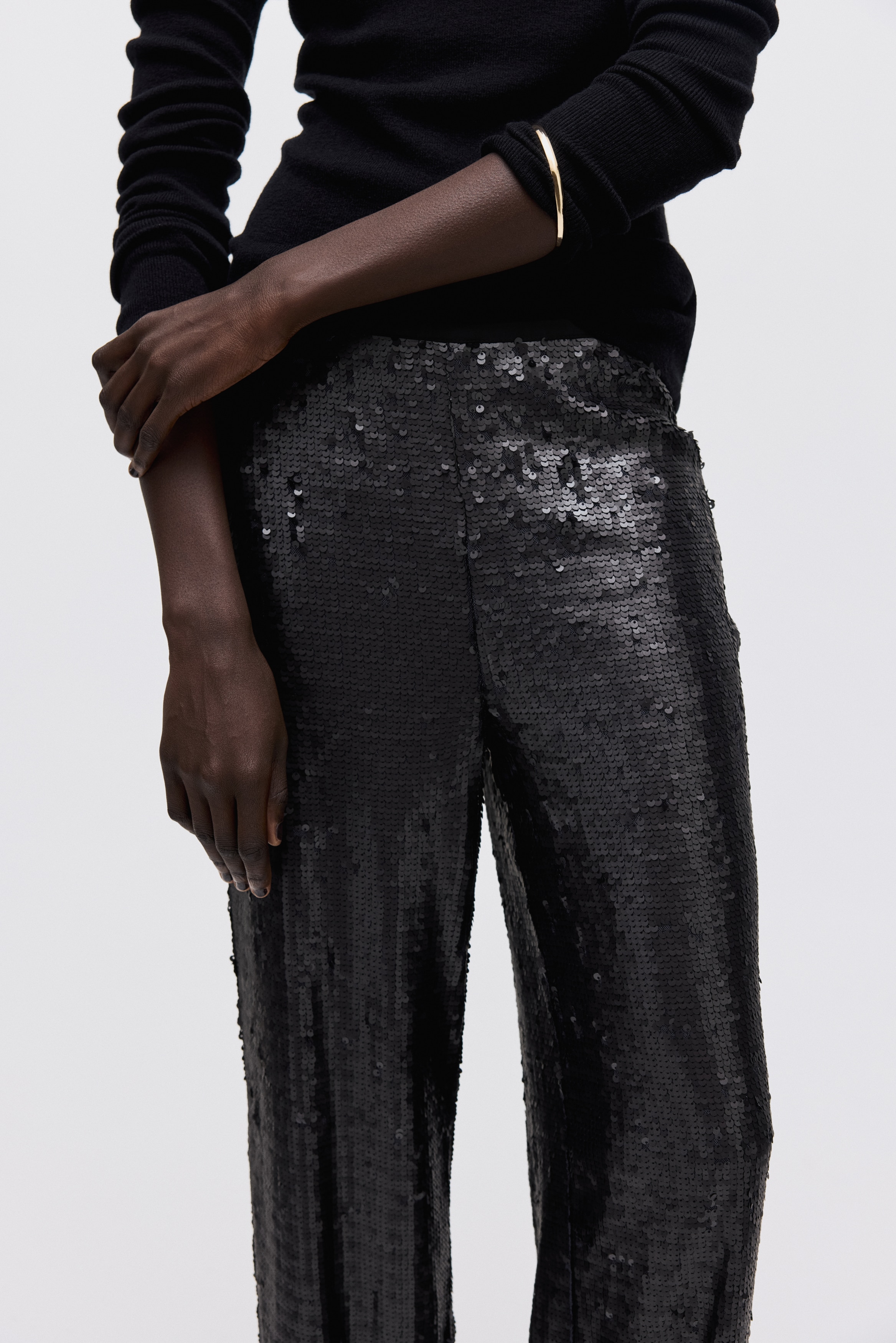 Sequined trousers