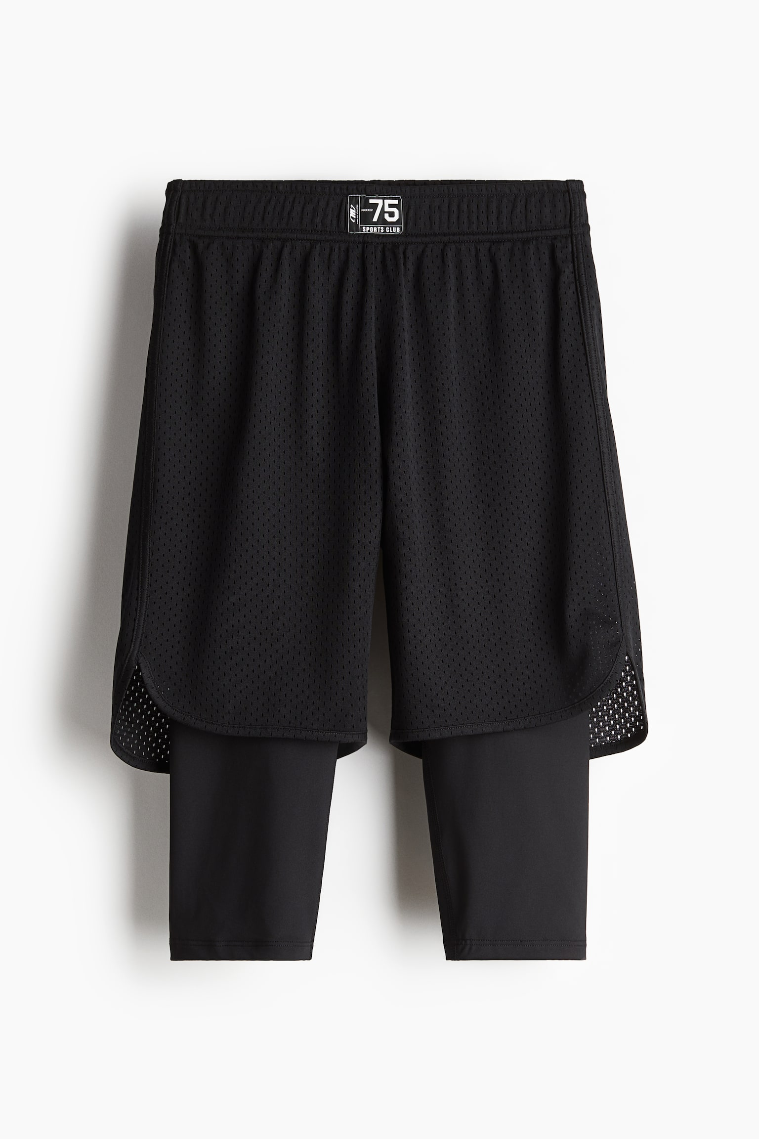 2-in-1 basketball shorts in DryMove™ - Black - 1