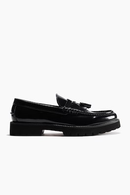 Chunky pennyloafers med tofsar
