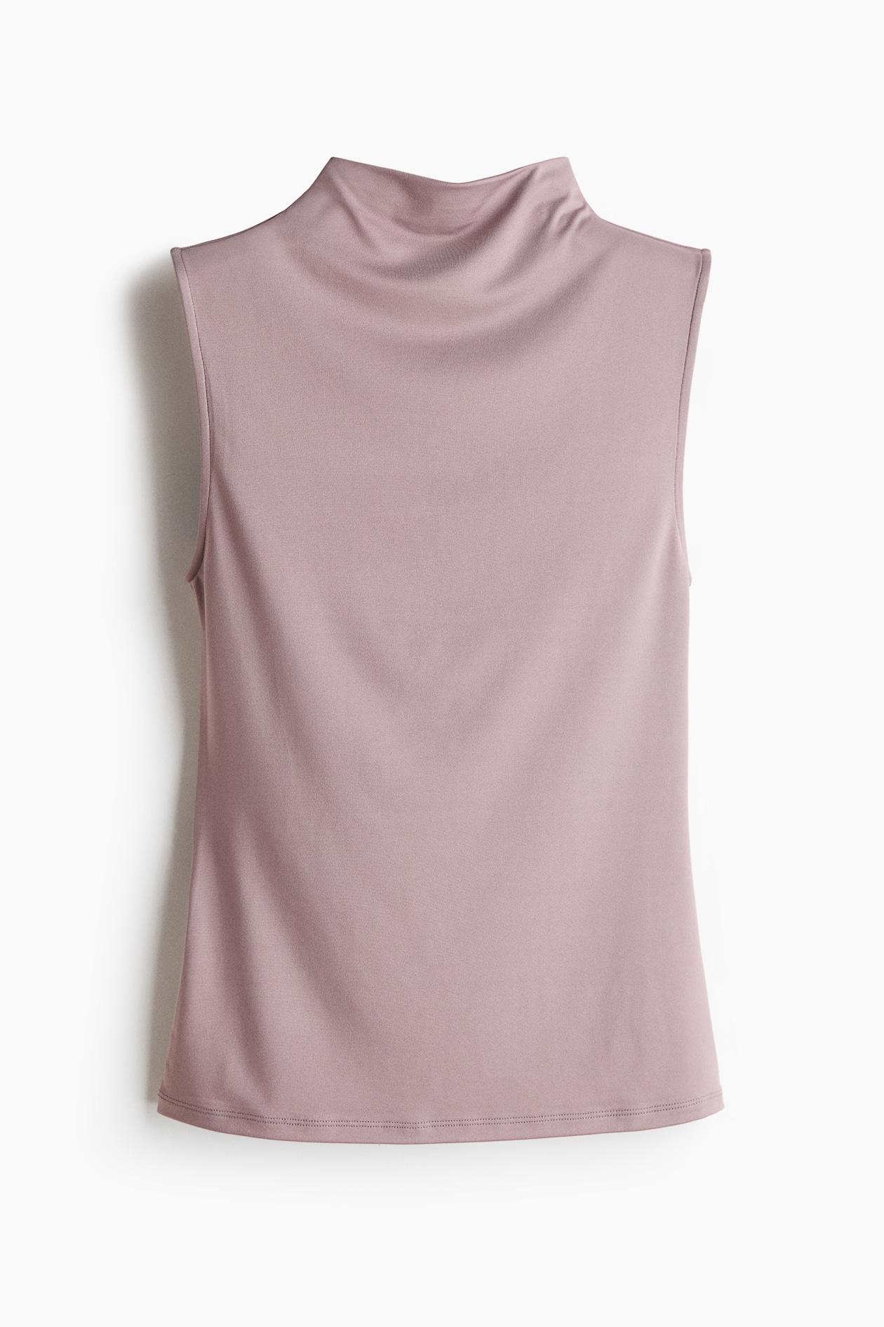 Microfiber Mock Turtleneck Top