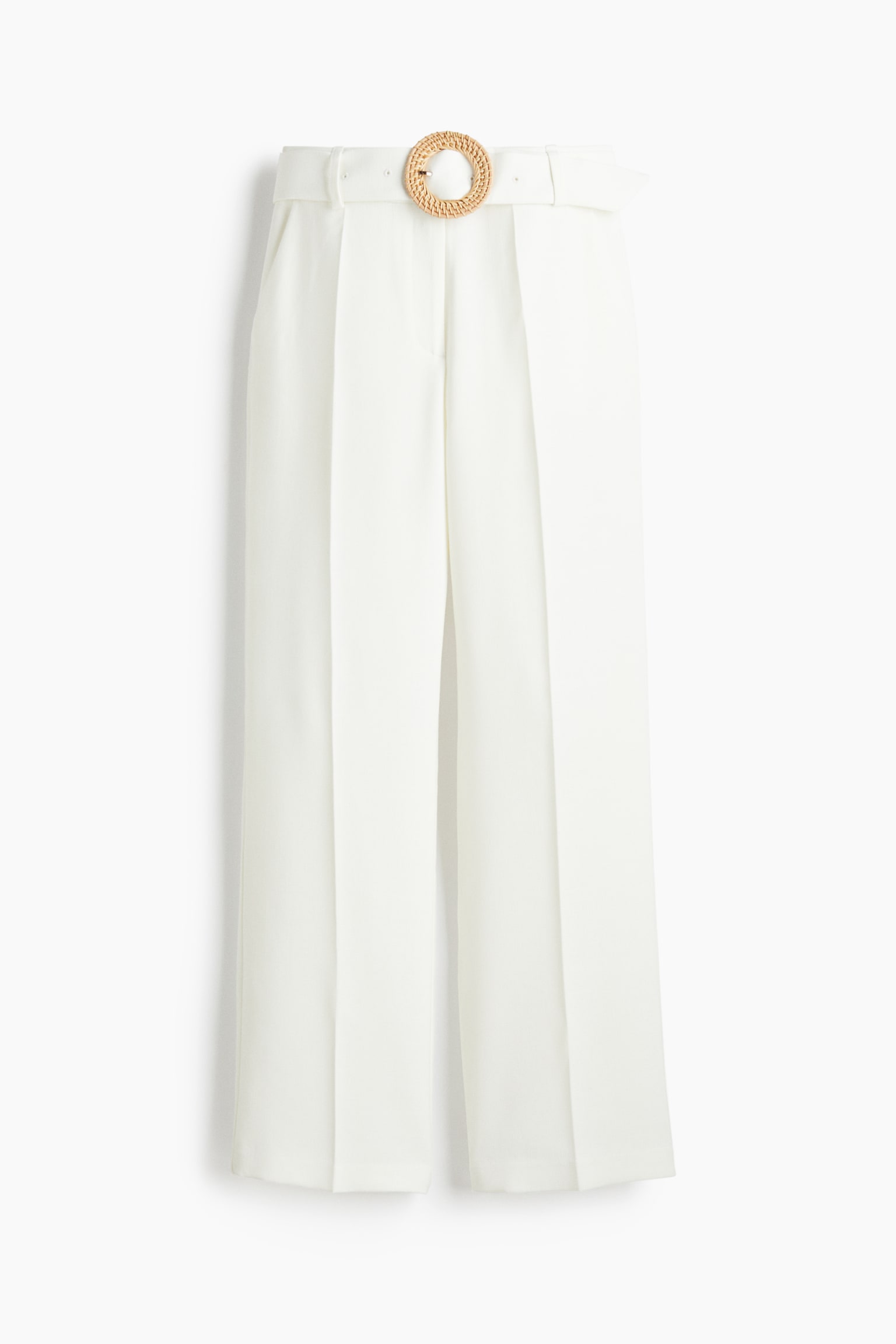 Женские брюки H&M Wide-Leg Dress Pants, цвет: Белый