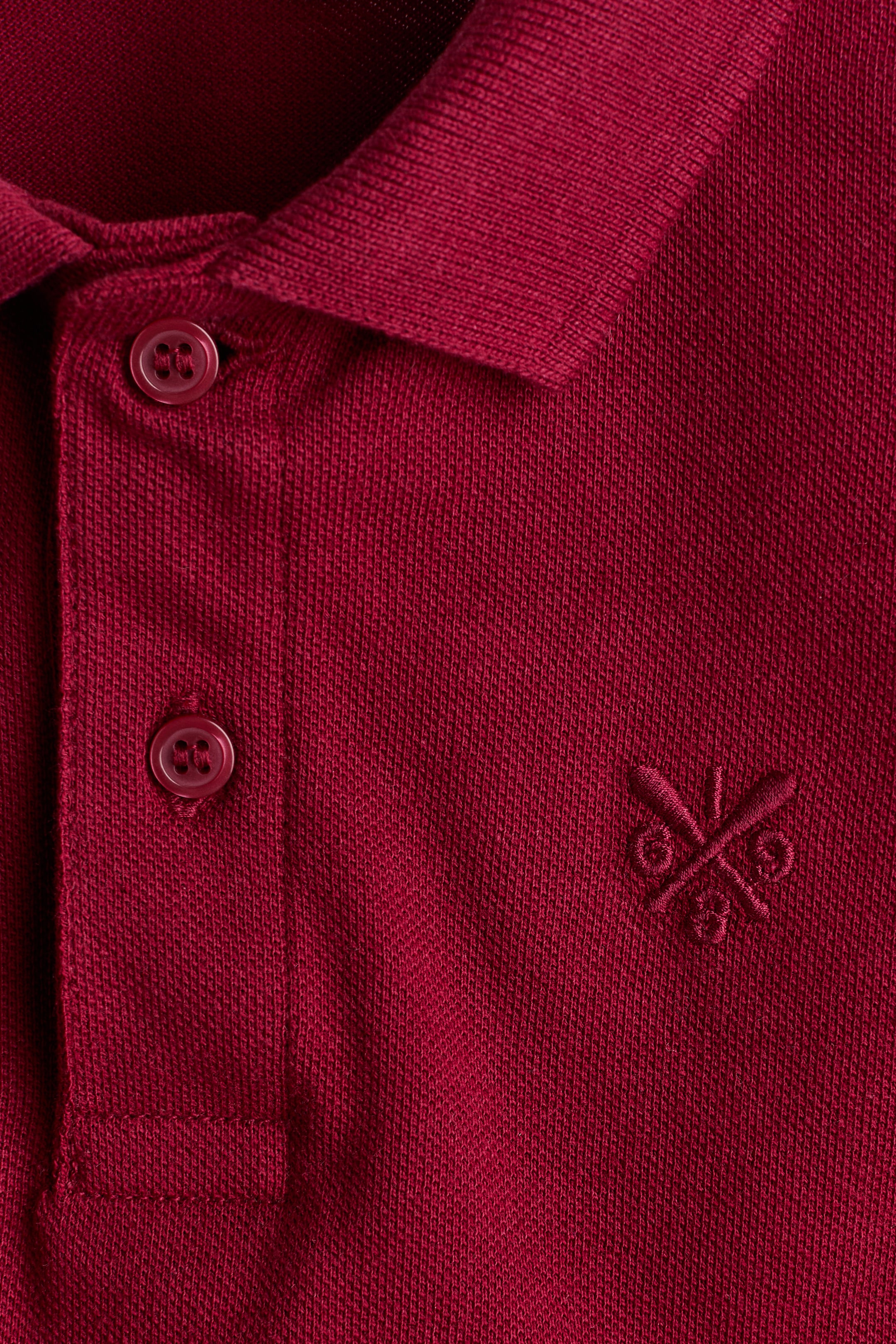 Embroidered-Motif Piqué Polo Shirt