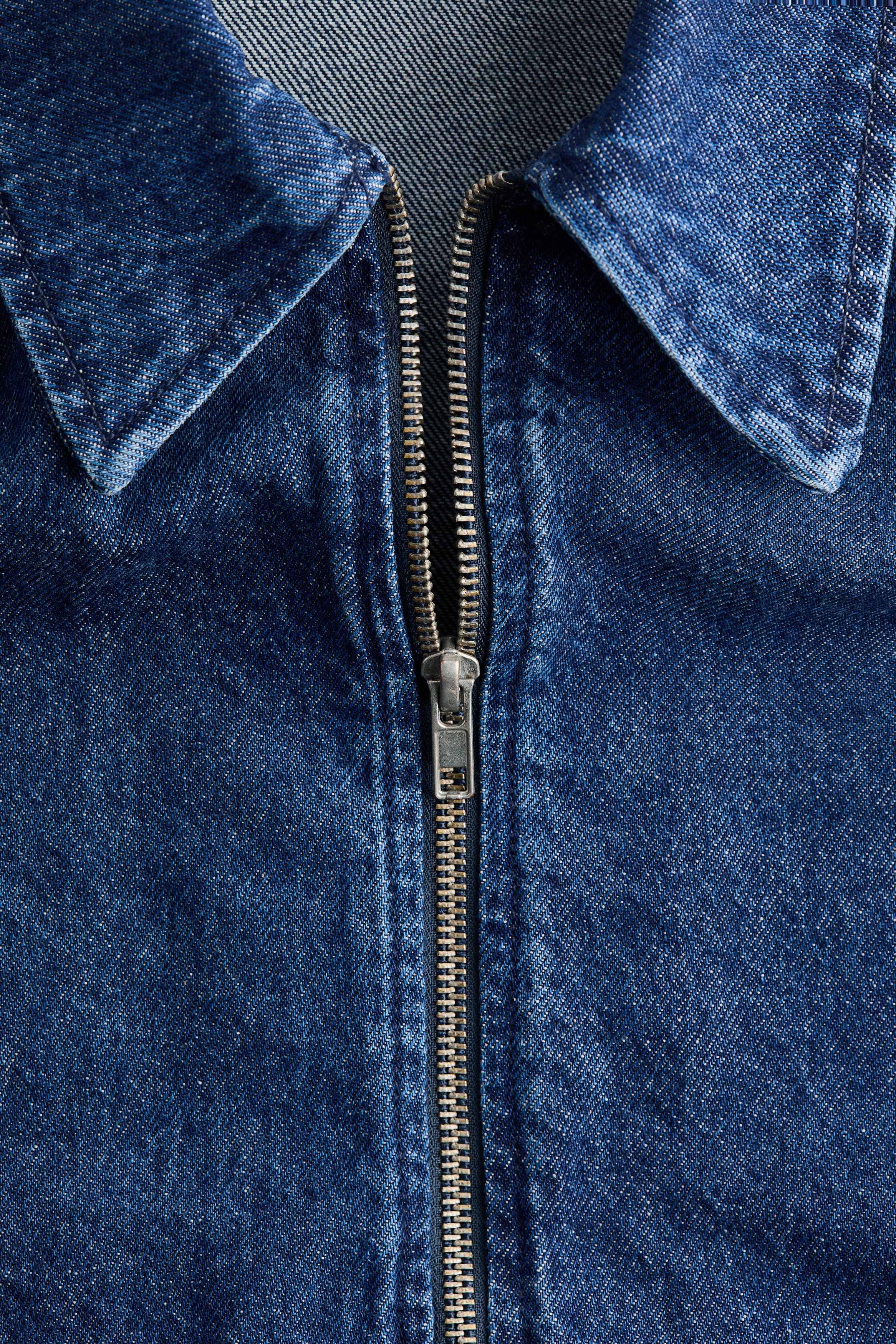 Collared denim jacket