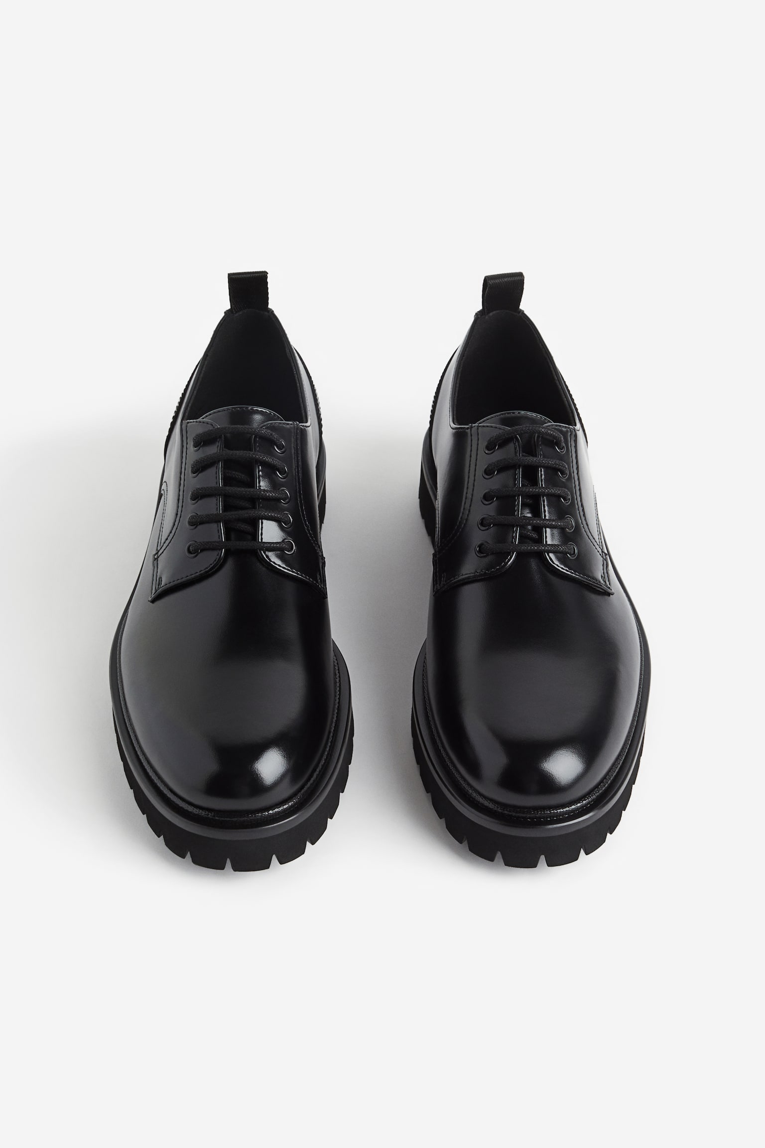 Chunky Derby Shoes - Black - 2