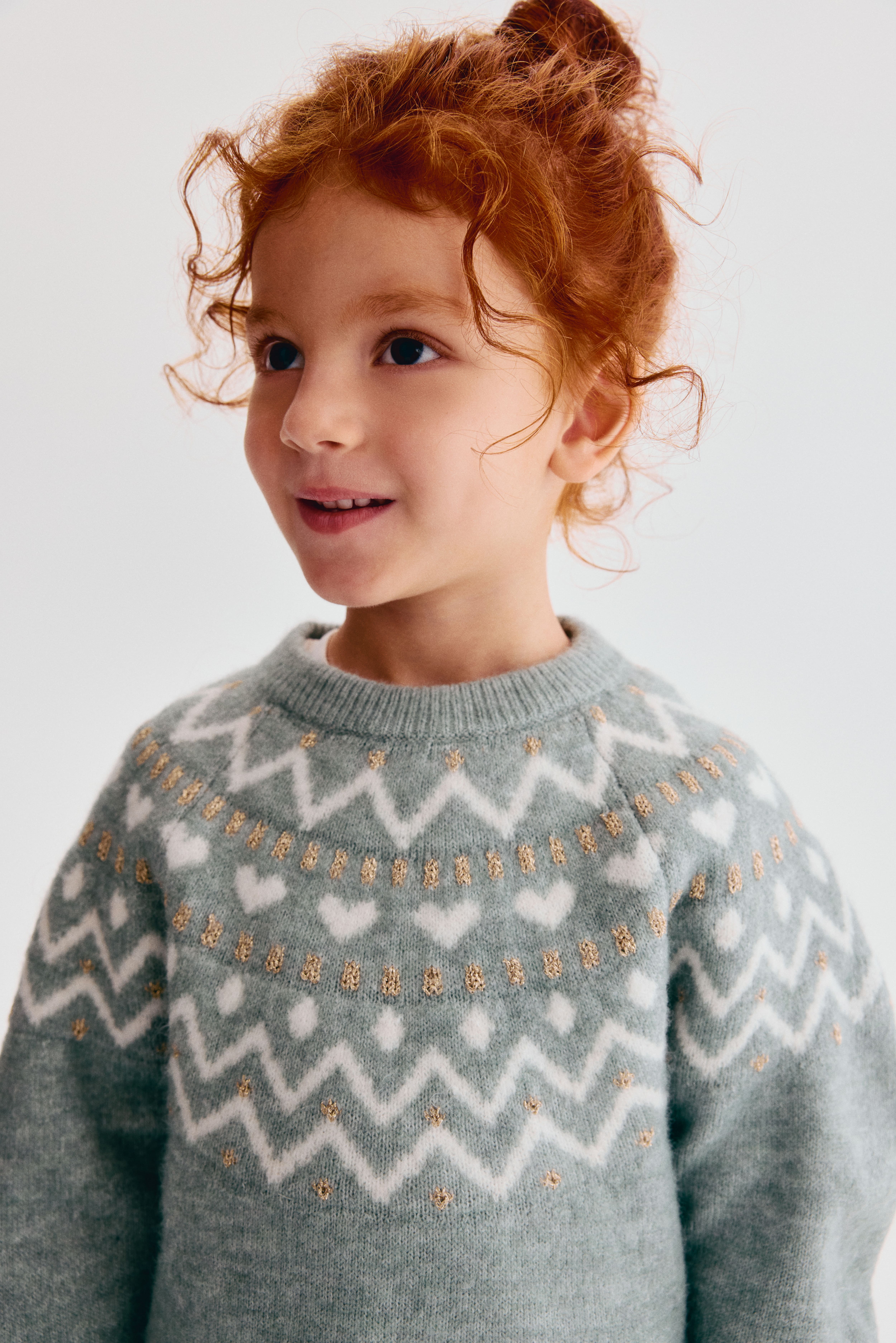 Jacquard-Knit Sweater