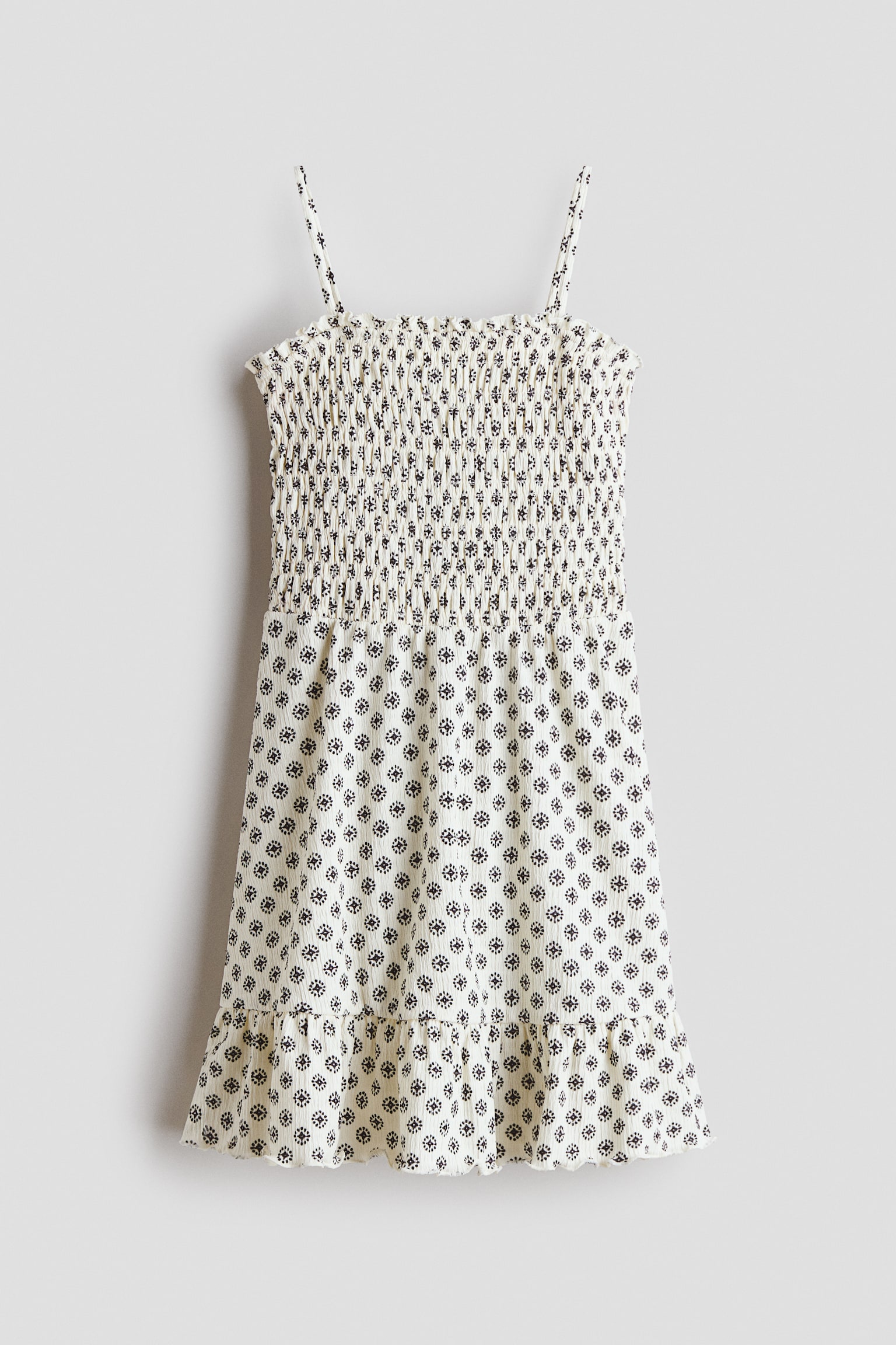 Robe smockée-Ivoire/motif - 2