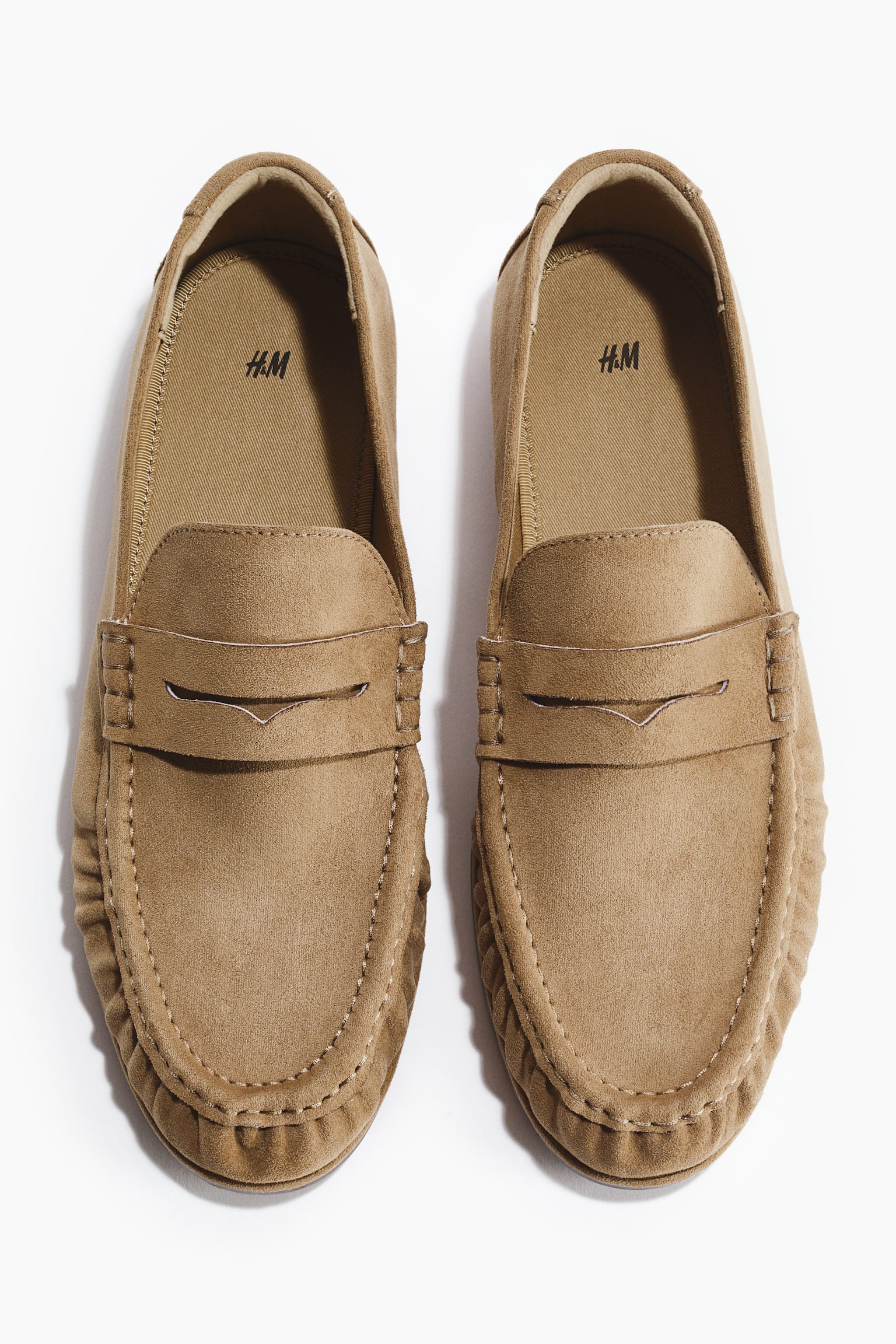 Penny loafers - Beige/Black - 2