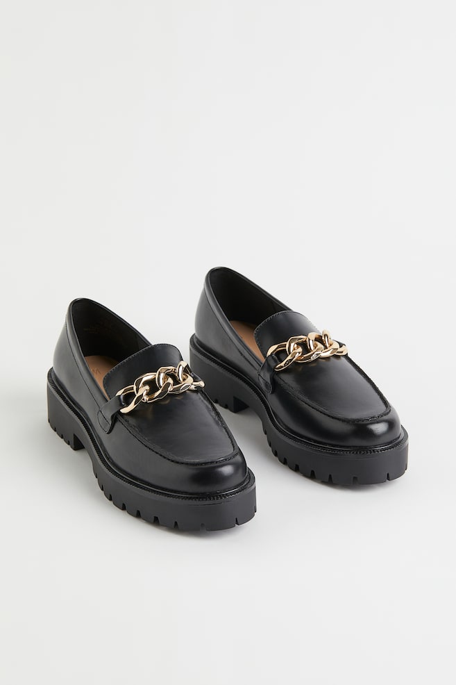 Leather loafers - Black/Black/Black - 3