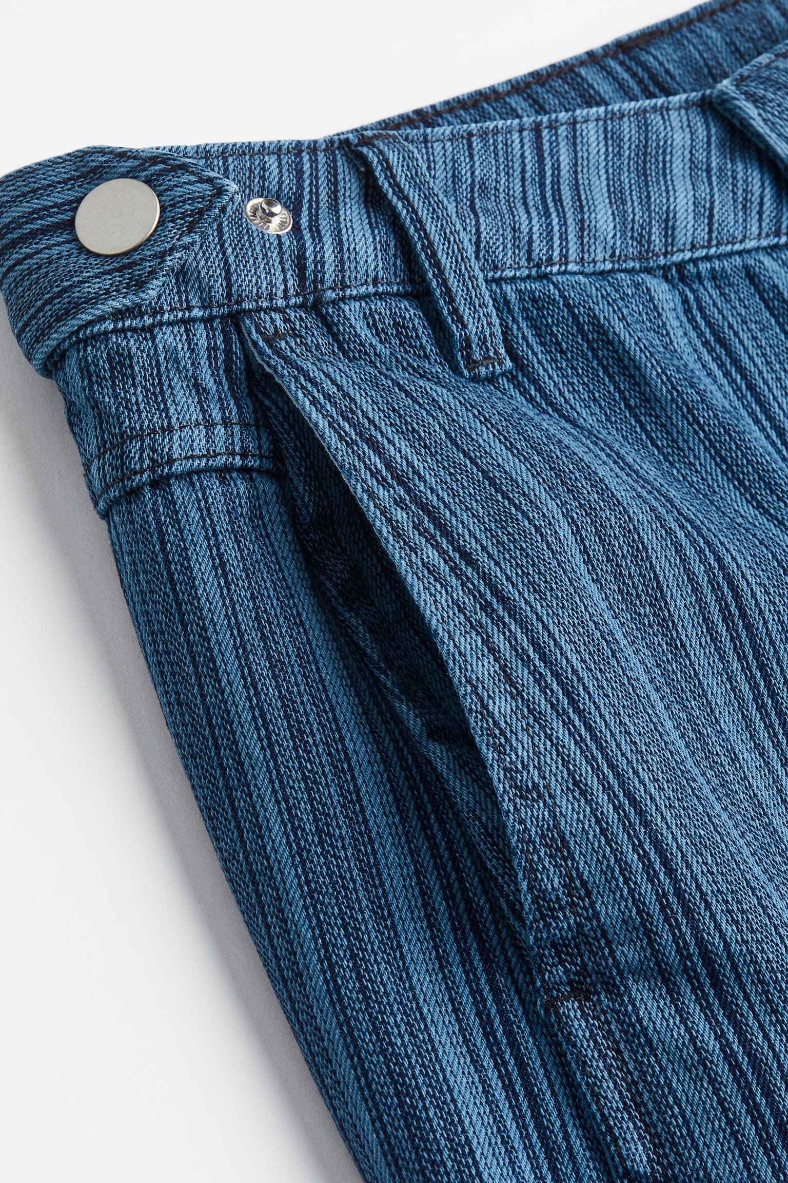 Straight High Jeans - Denim blue/Striped - 2