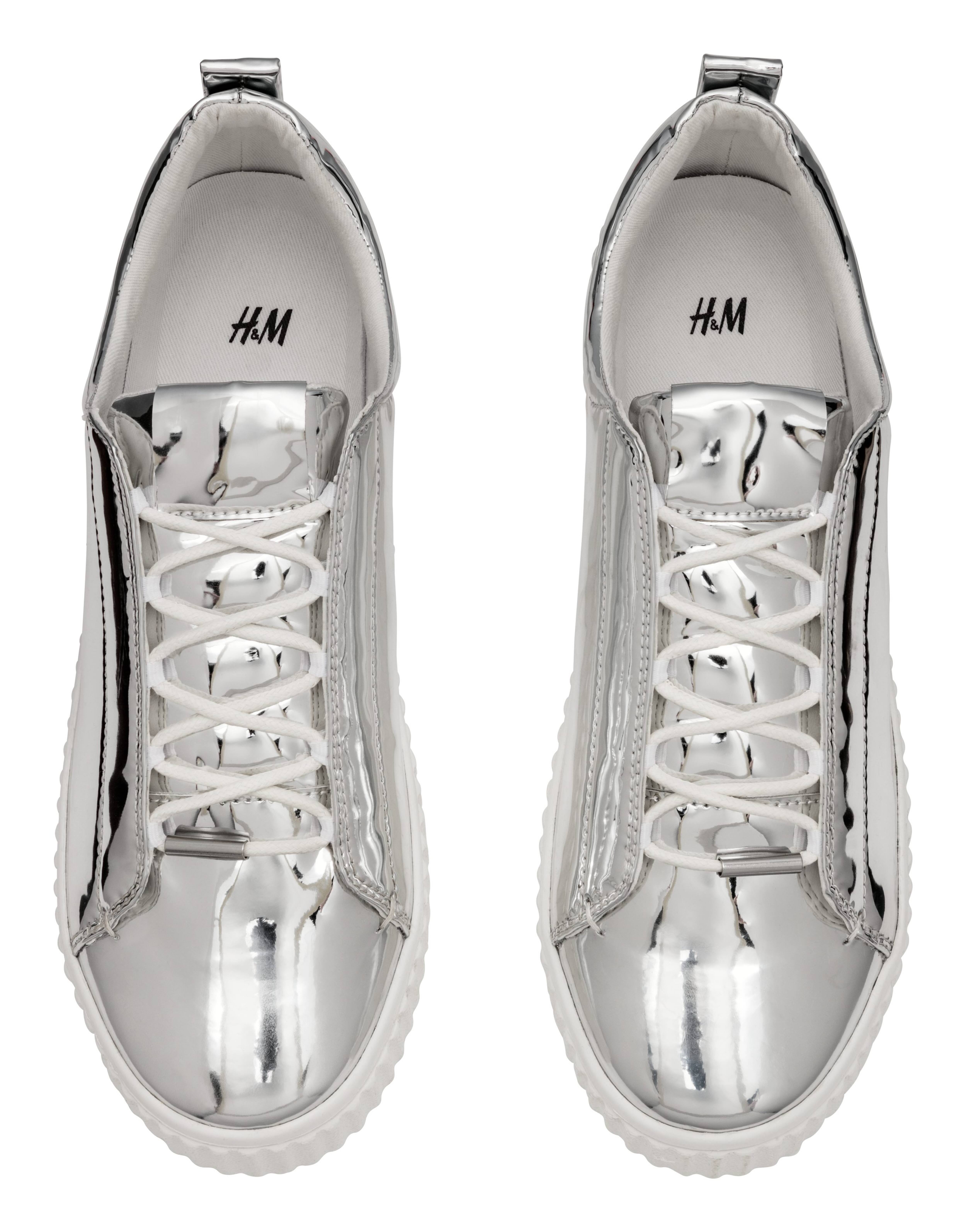 H&m silver shops shoes