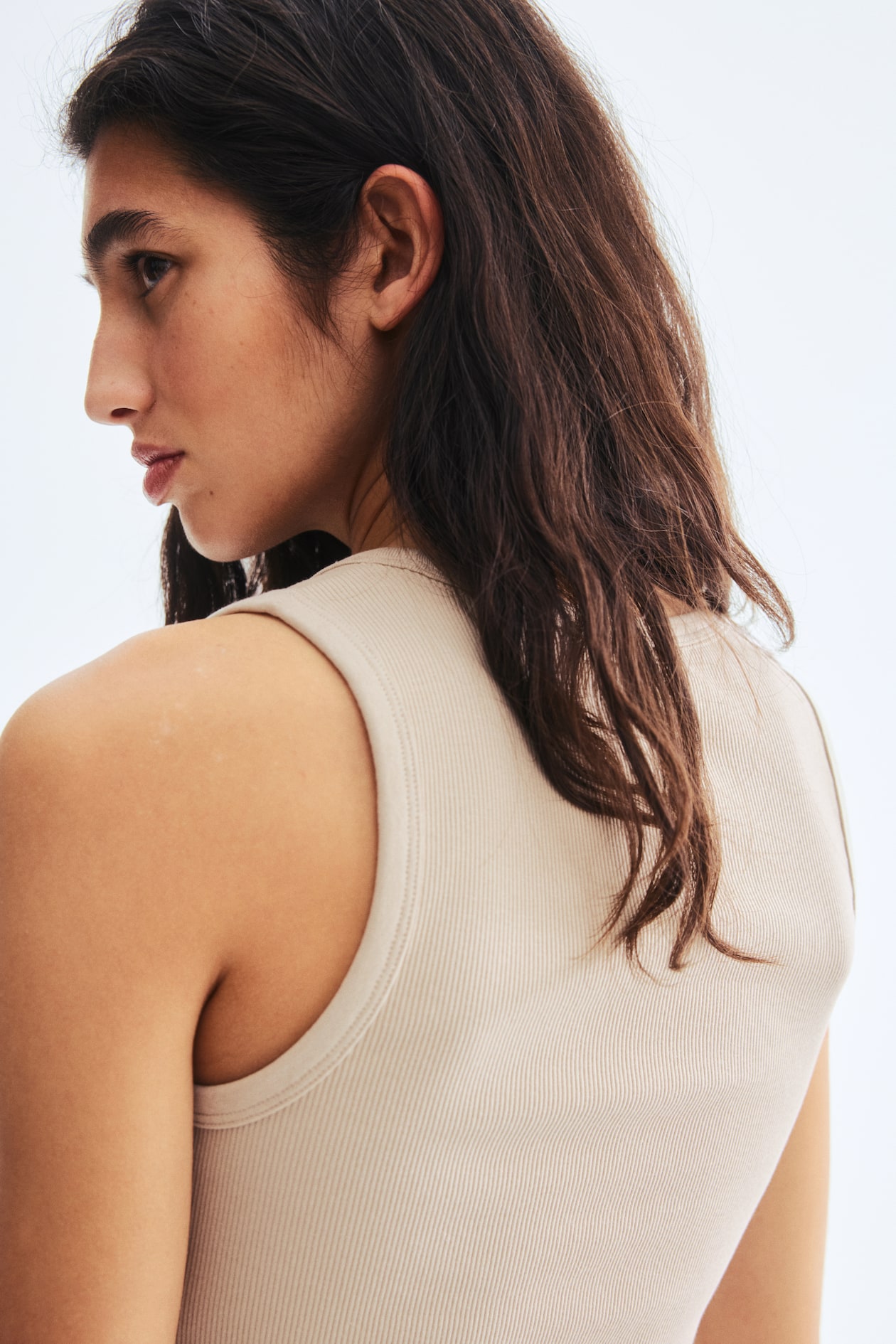 Ribbed Cotton Tank Top - image 2