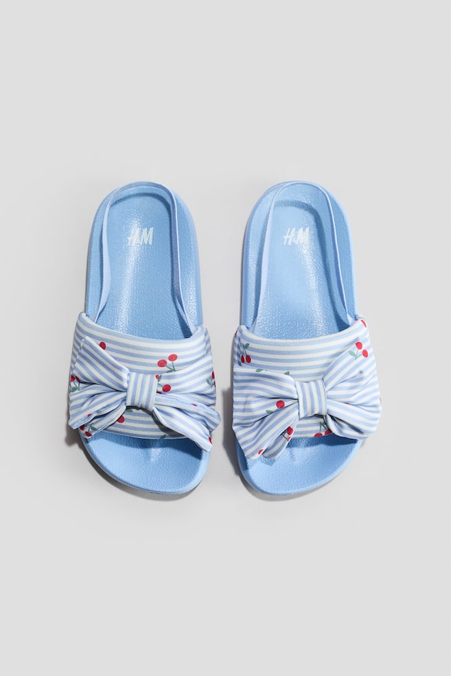 Claquettes de piscine - Bleu clair/cerises/Vert ancien/fleuri - 1