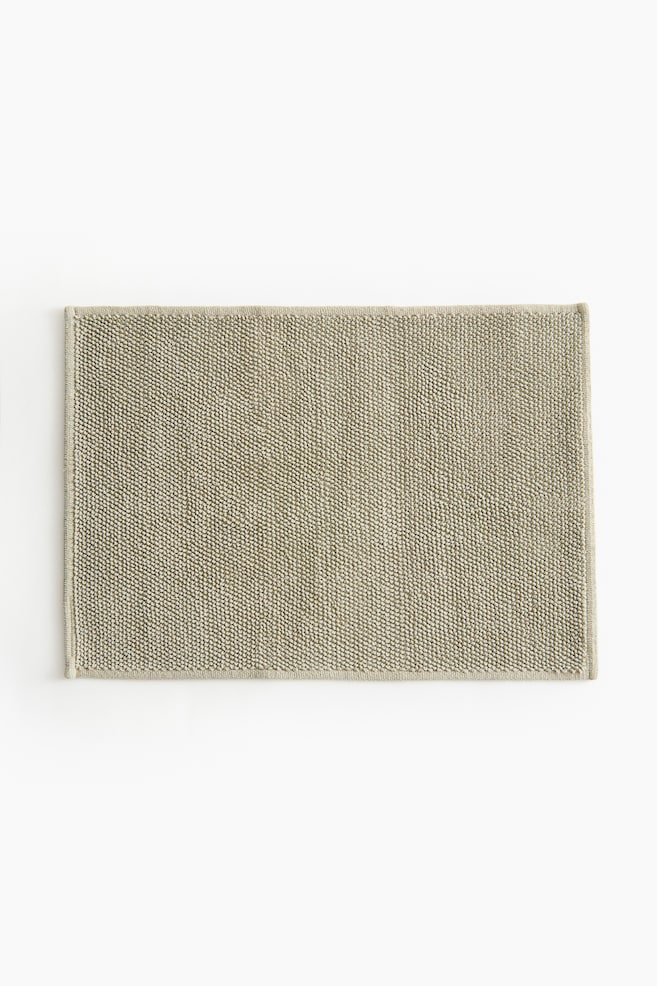Cotton Bath Mat - Light green/Dark brown/Light beige/Dusty blue/Orange - 1
