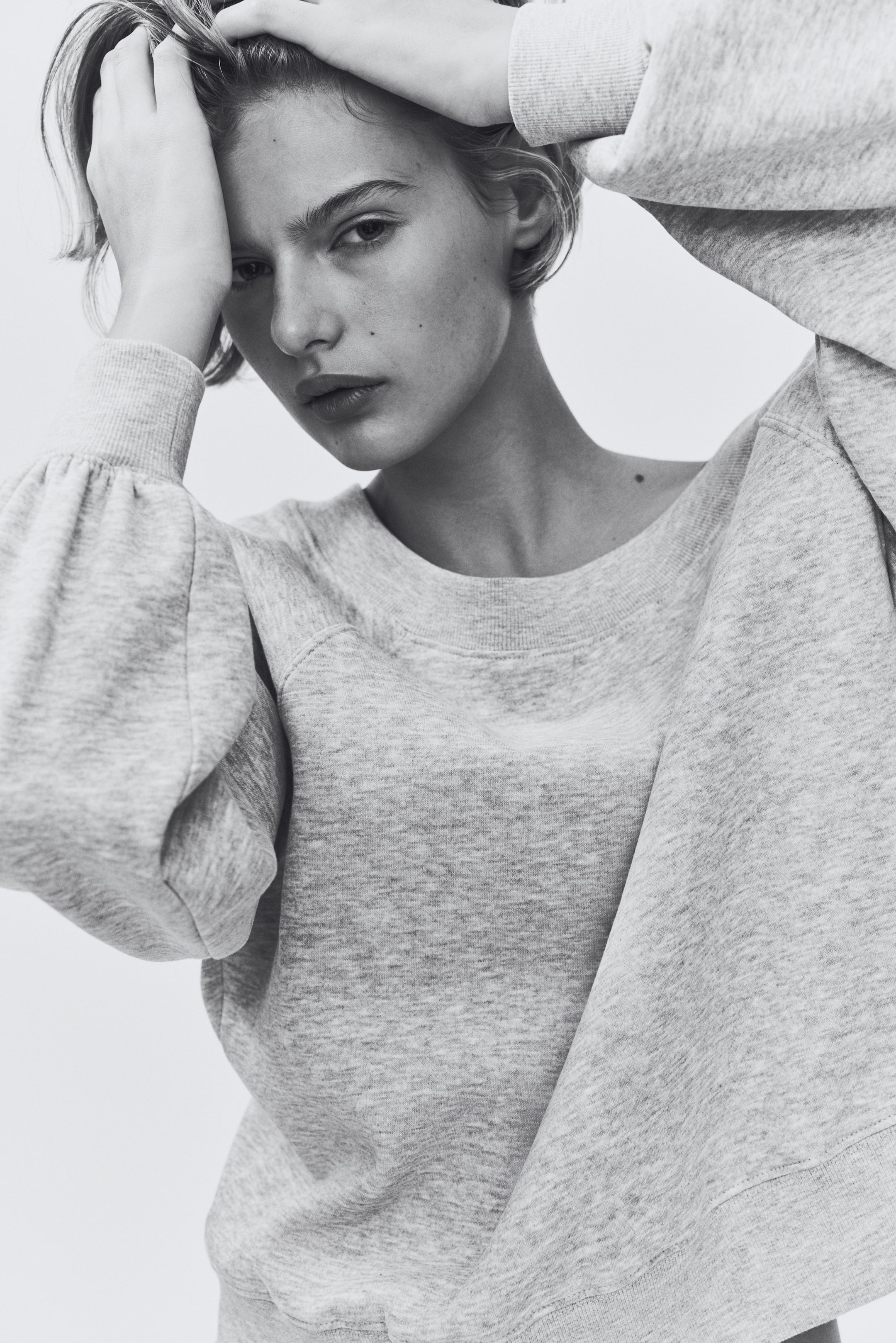 Off-the-Shoulder Sweatshirt