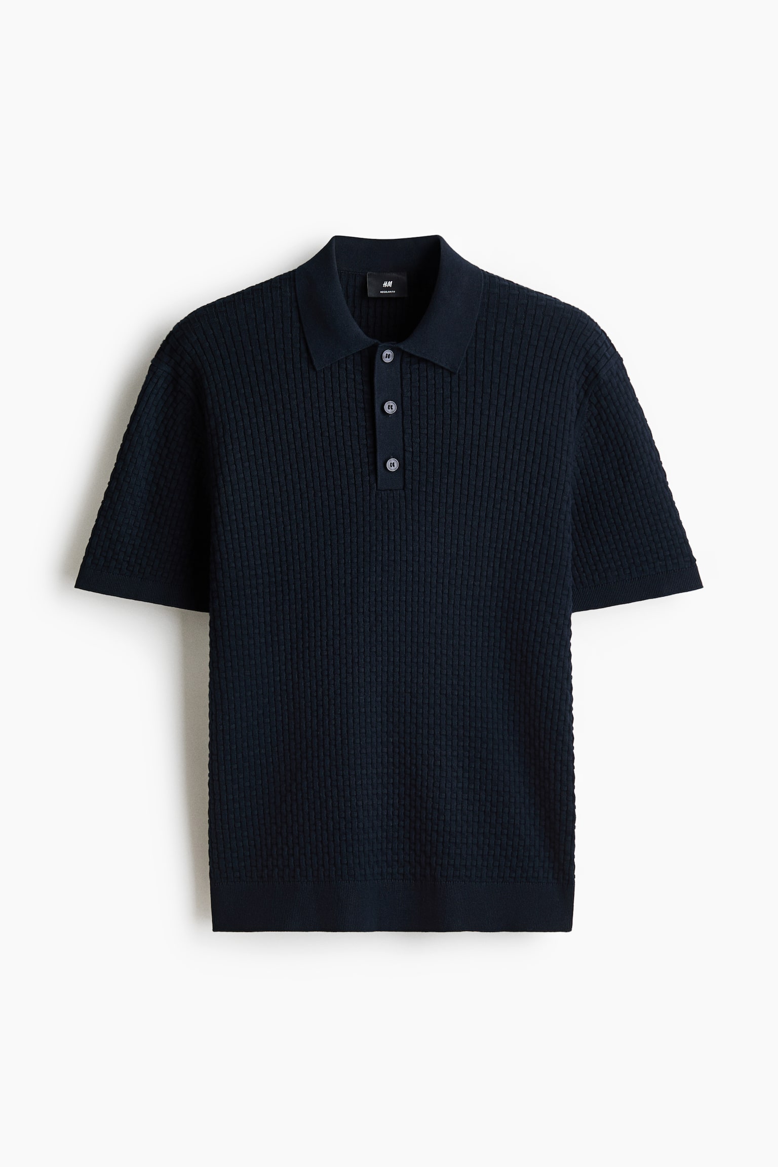 Polo majica od pletenog pamuka Regular Fit - Teget/Tamna kaki zelena/Krem - 1