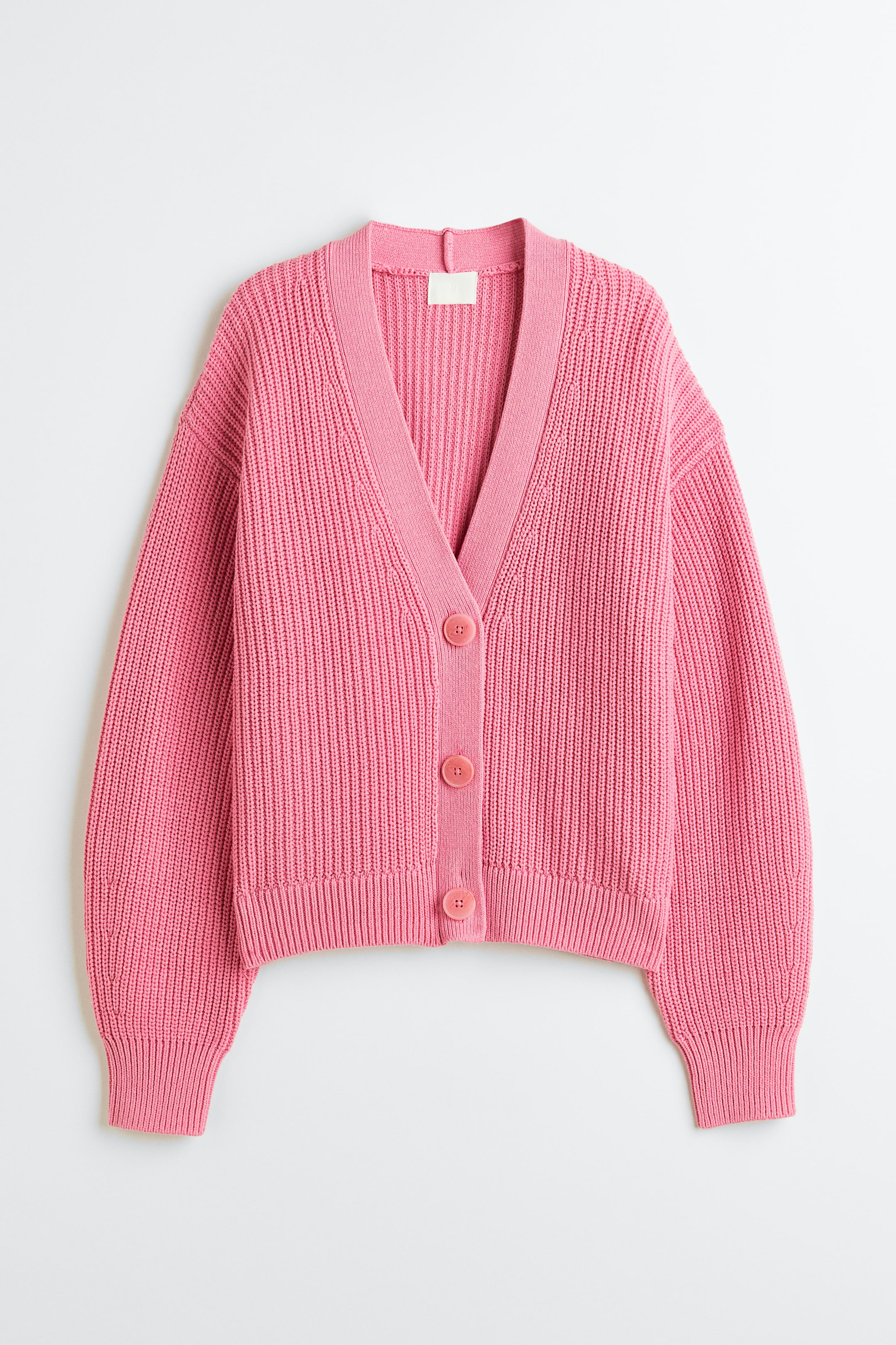 Rib-knit Cardigan