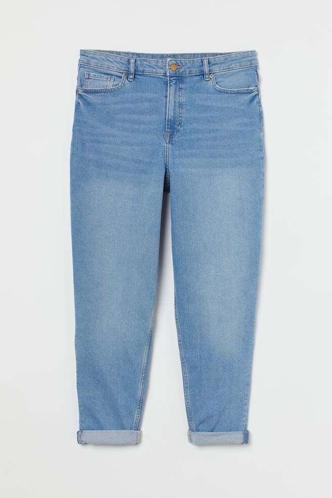 H&M+ Mom High Ankle Jeans - Light denim blue/Charcoal grey - 1