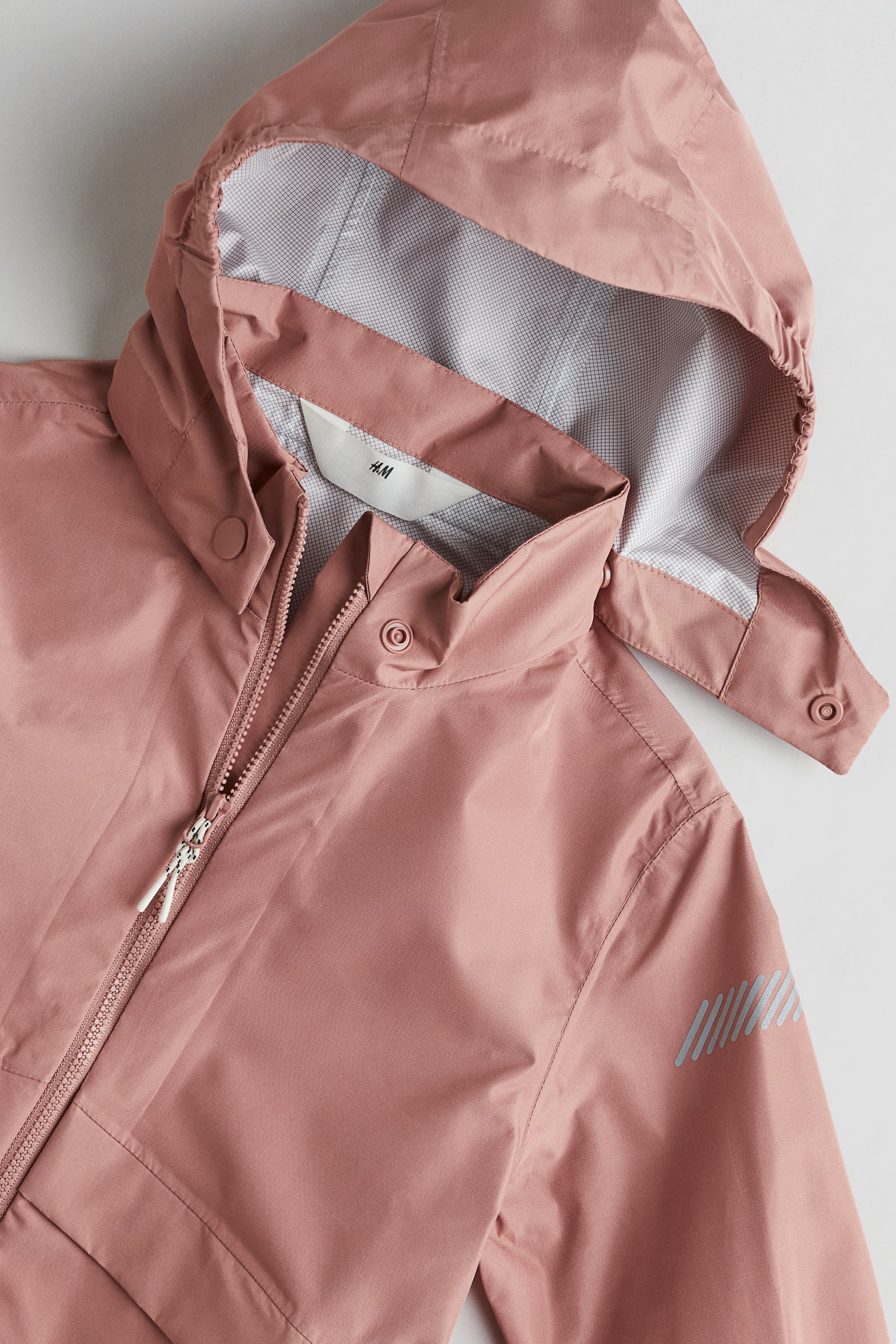 Rain Jacket - Dusty pink/Dark grey/Dinosaurs - 3