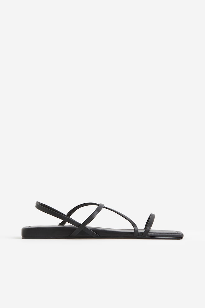 Strappy sandals - Black/White - 2