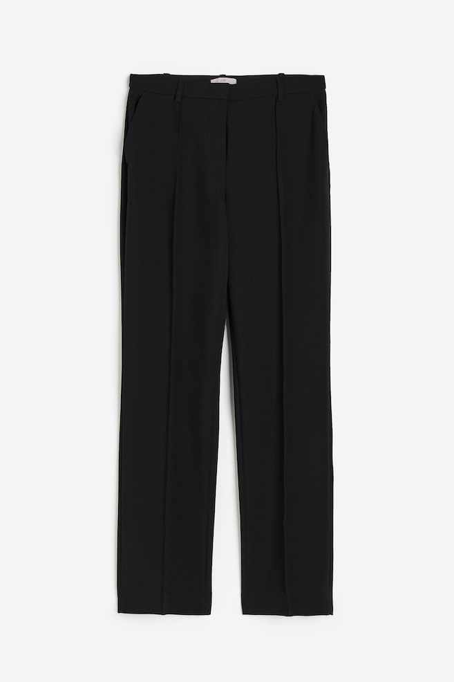 Crease-leg trousers - Black - 2