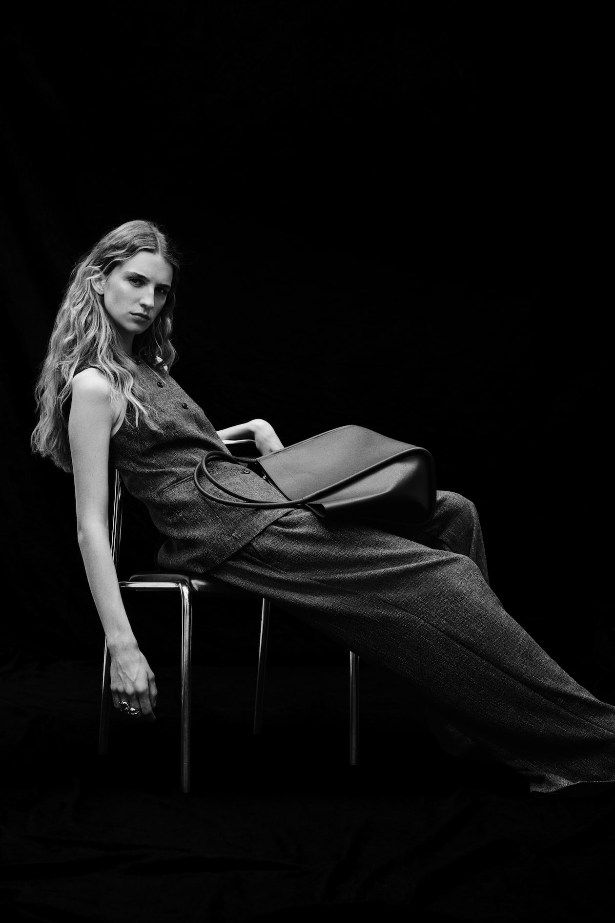 Pantaloni sartoriali ampi Marrone scuro DONNA H&M IT