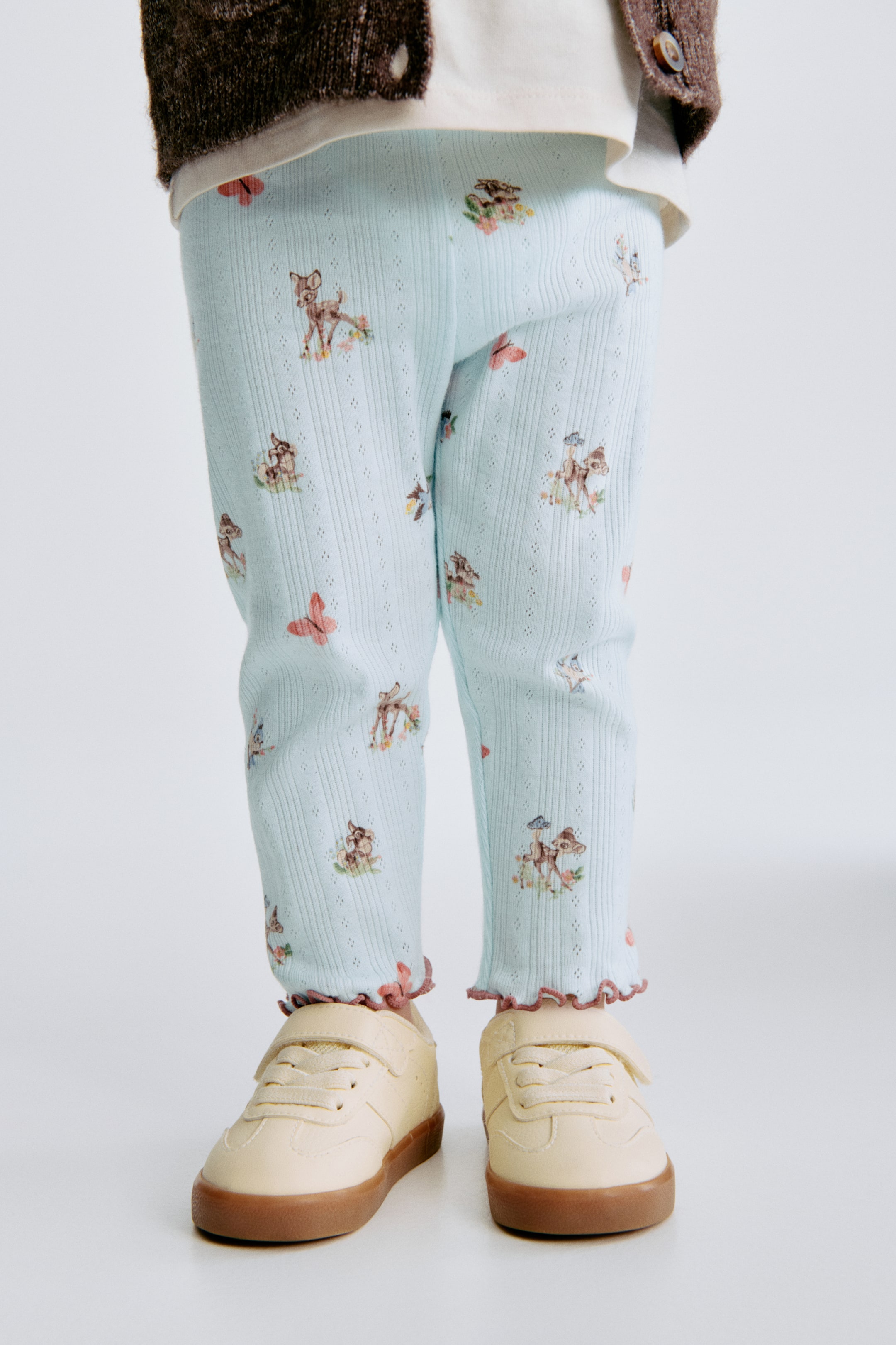 Legging imprimé en pointelle