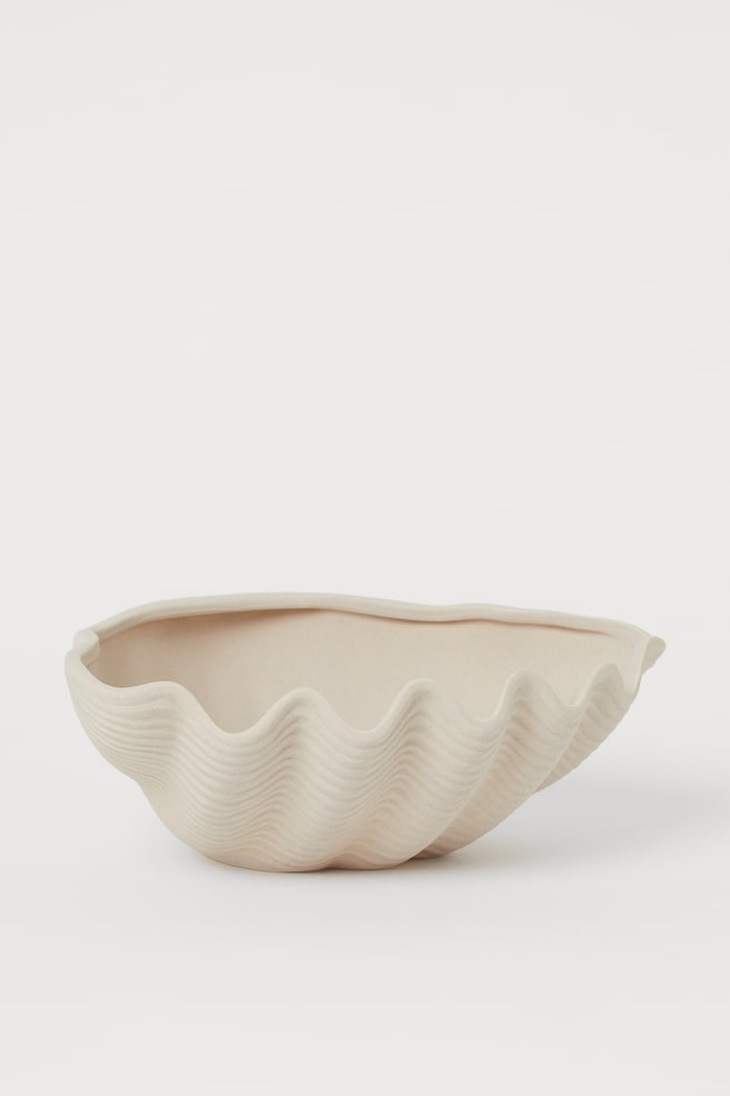 Shell-shaped bowl - Light beige - 1