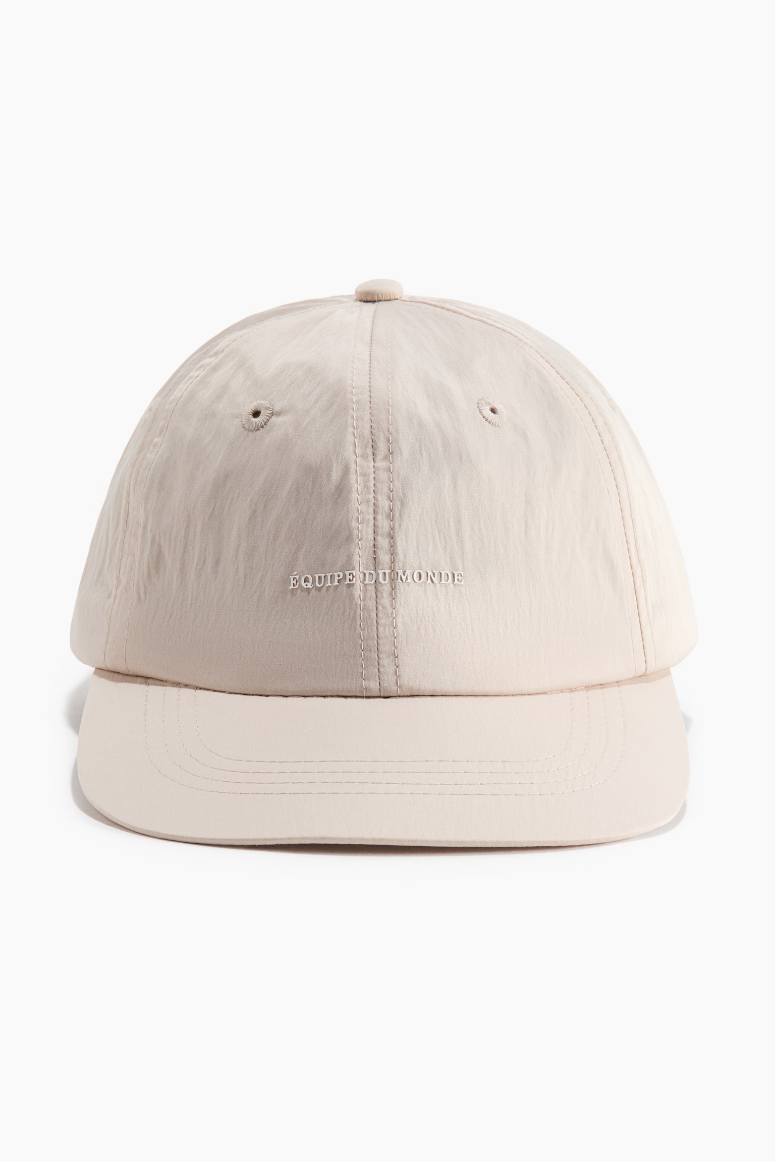 Motif-detail running cap-Light beige/Équipe Du Monde - 1