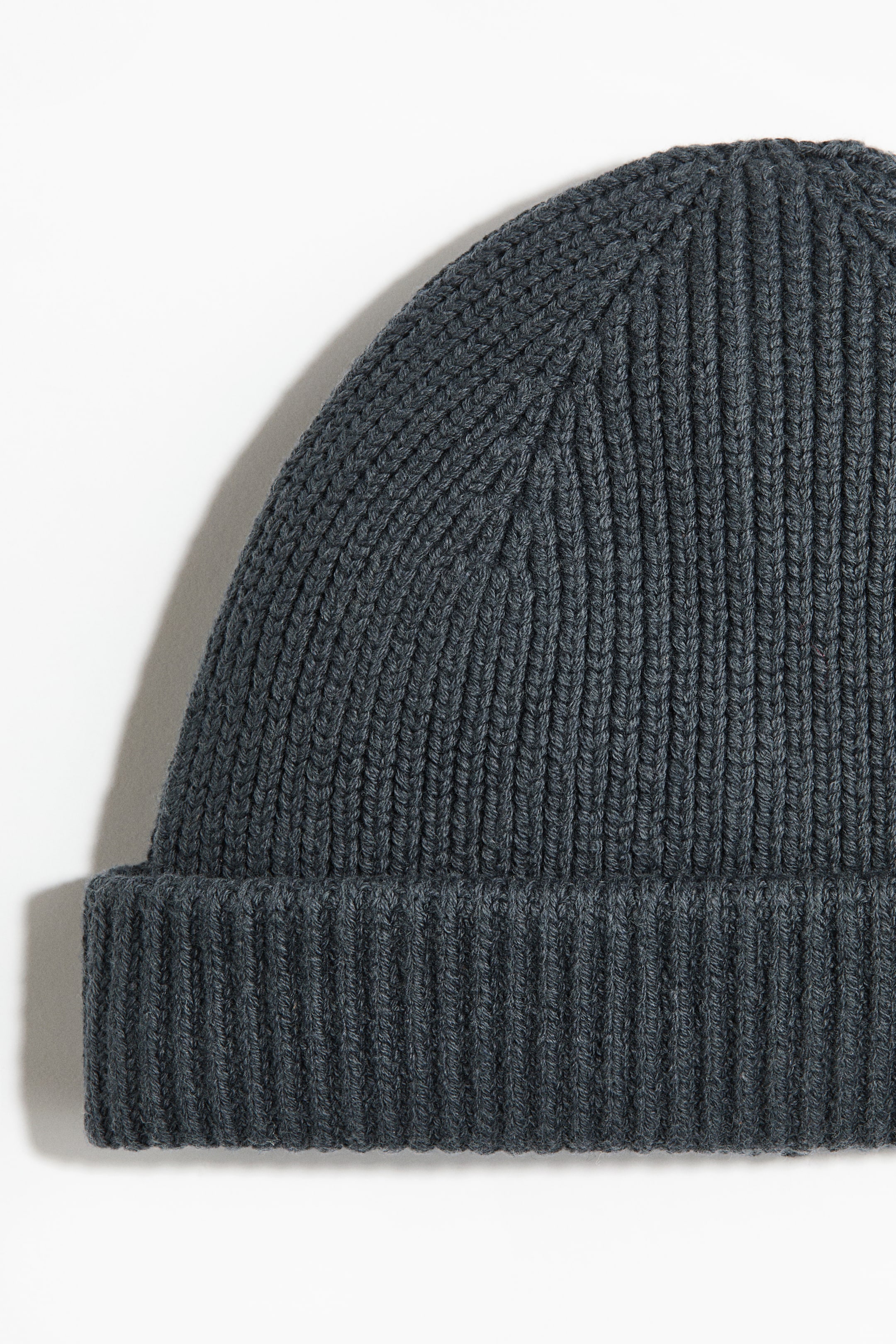 View larger image: Rib-Knit Hat - Dark gray - Men | H&M US 2