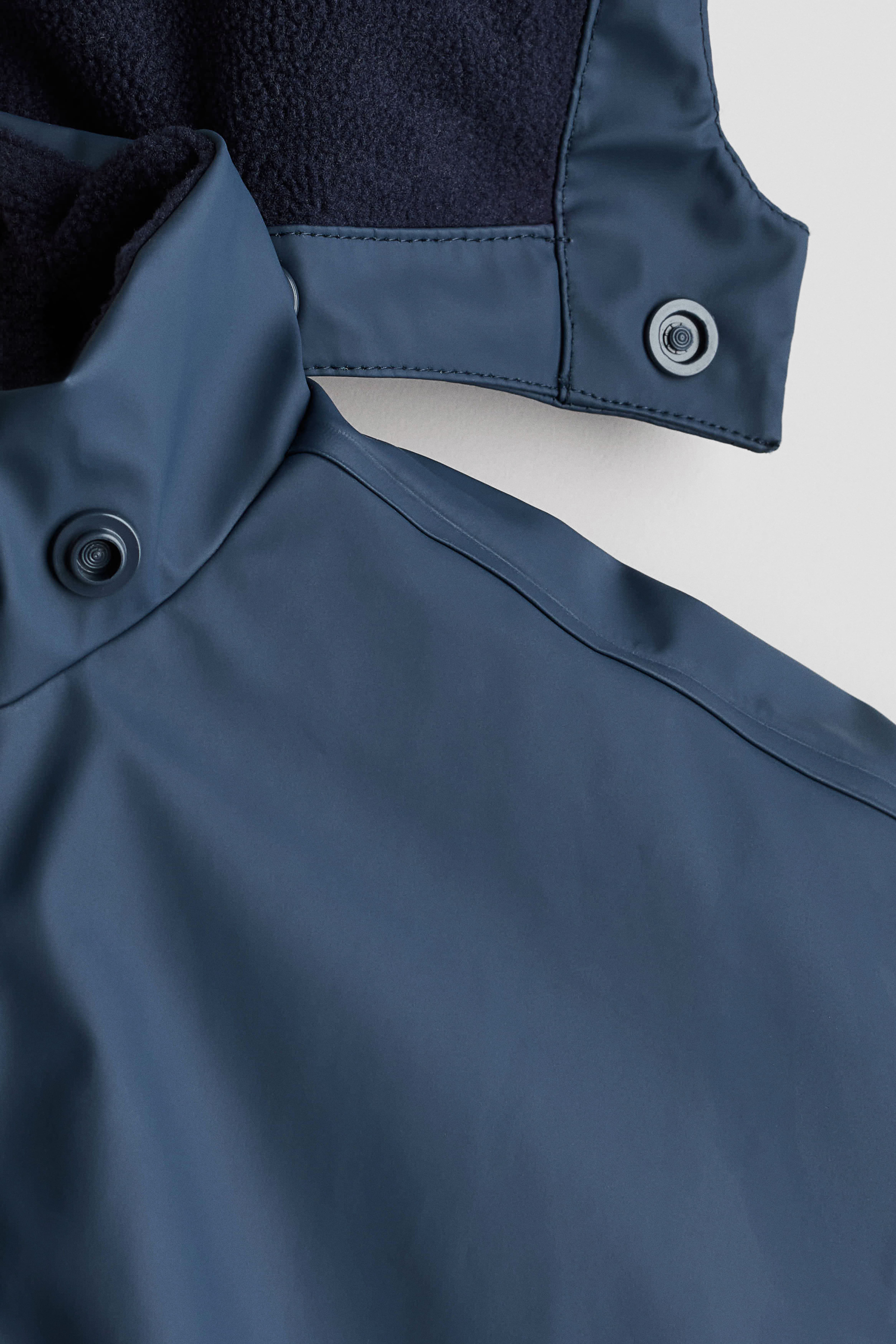 Fleece-Lined Rain Jacket
