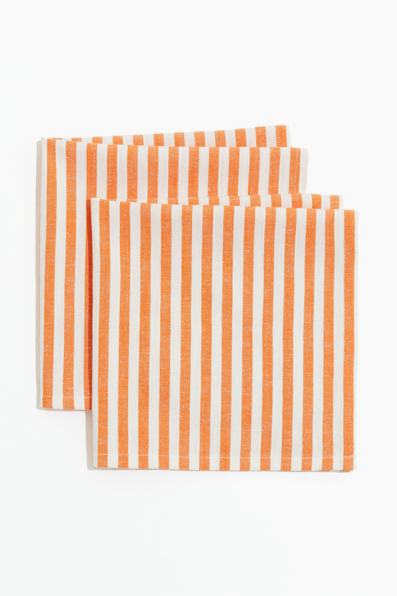 2-pack napkins - Orange/Striped - 2