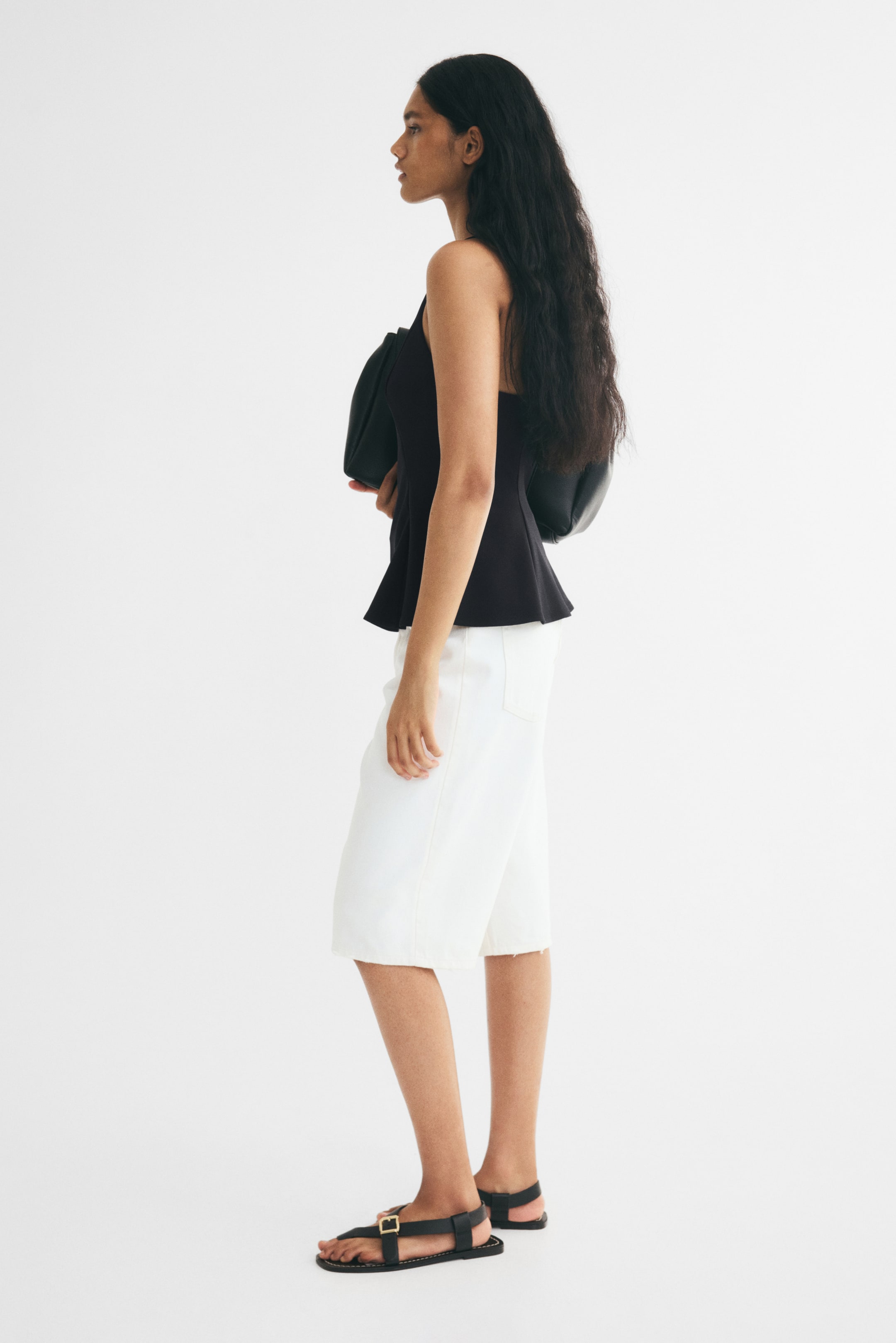 Sleeveless Peplum Top