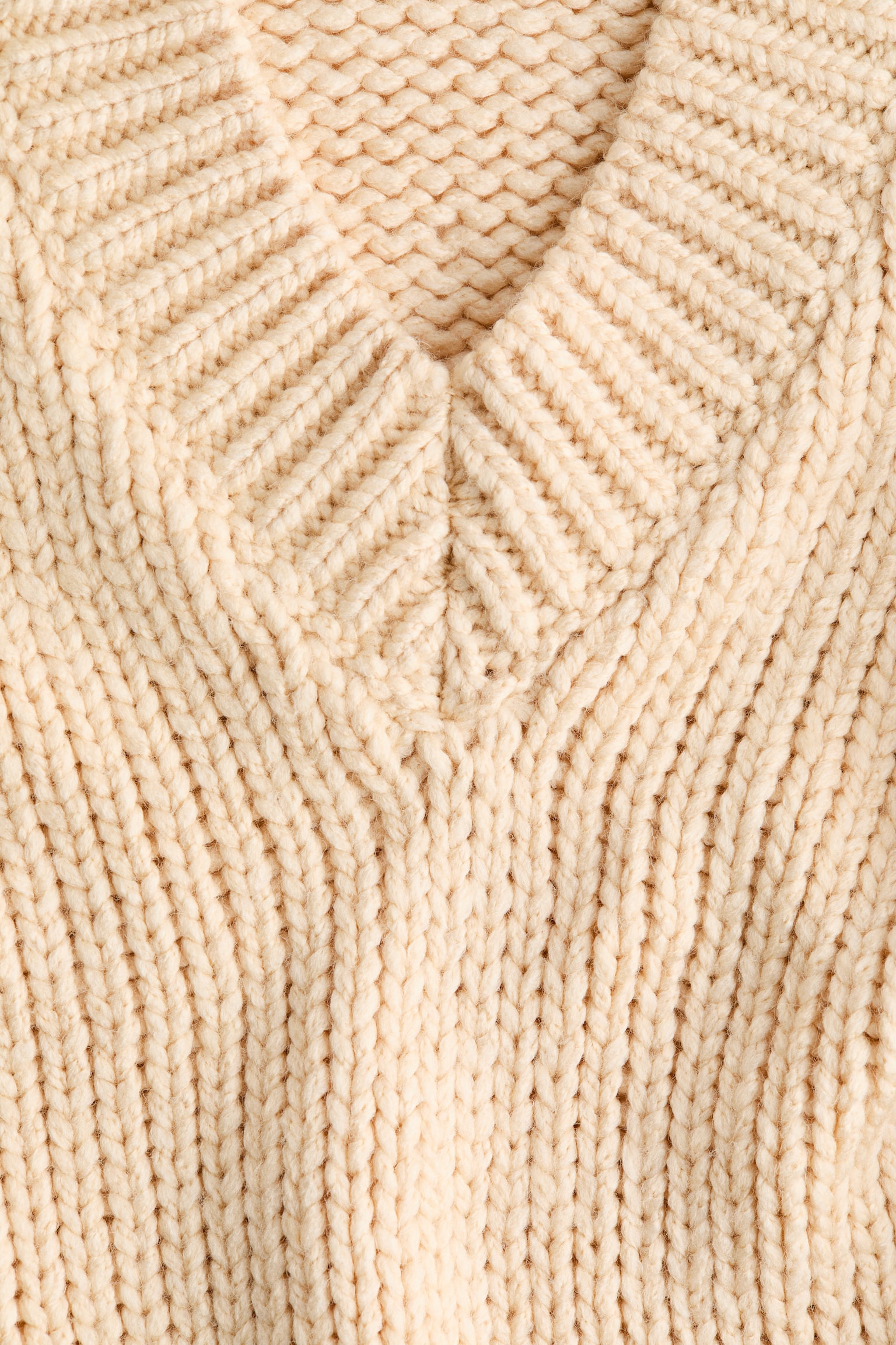 Женский свитер H&M Knit V-Neck, цвет: Сливочный жёлтый — фото 7