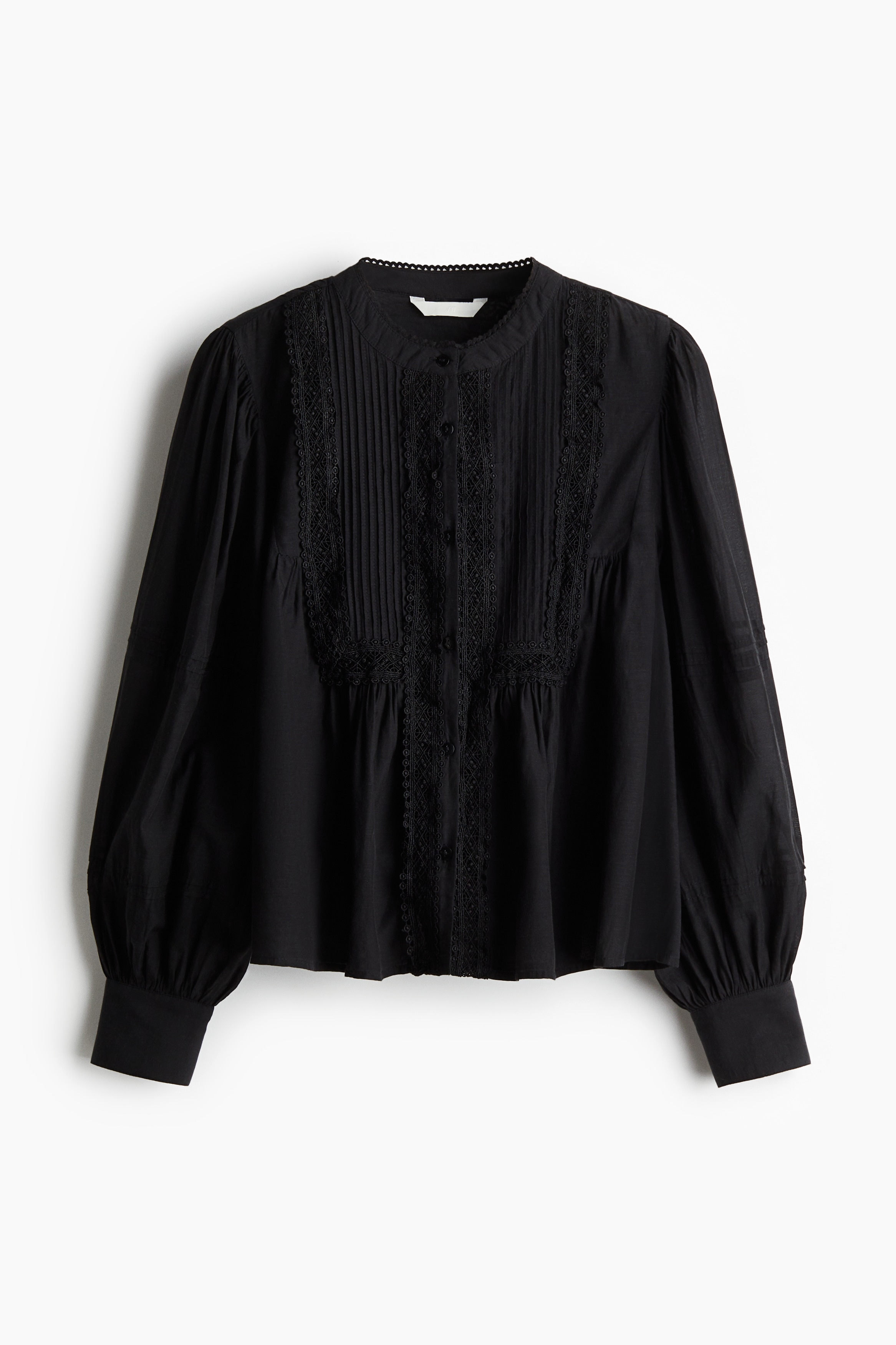 Camicetta plissettata - Nero