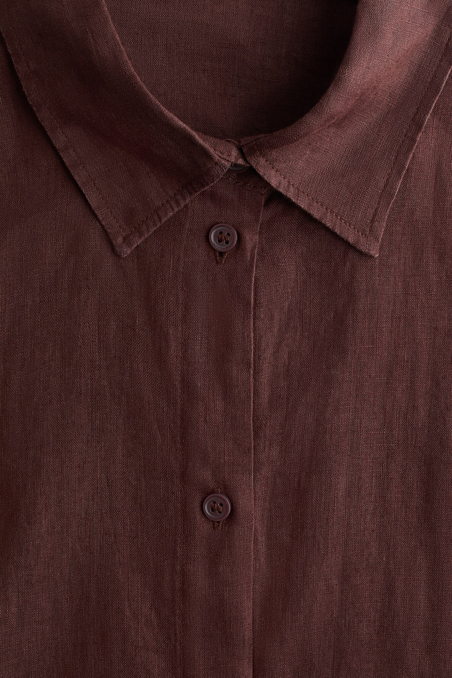 Linen beach shirt - Dark brown/Black/Dark brown/Leopard print/White - 6