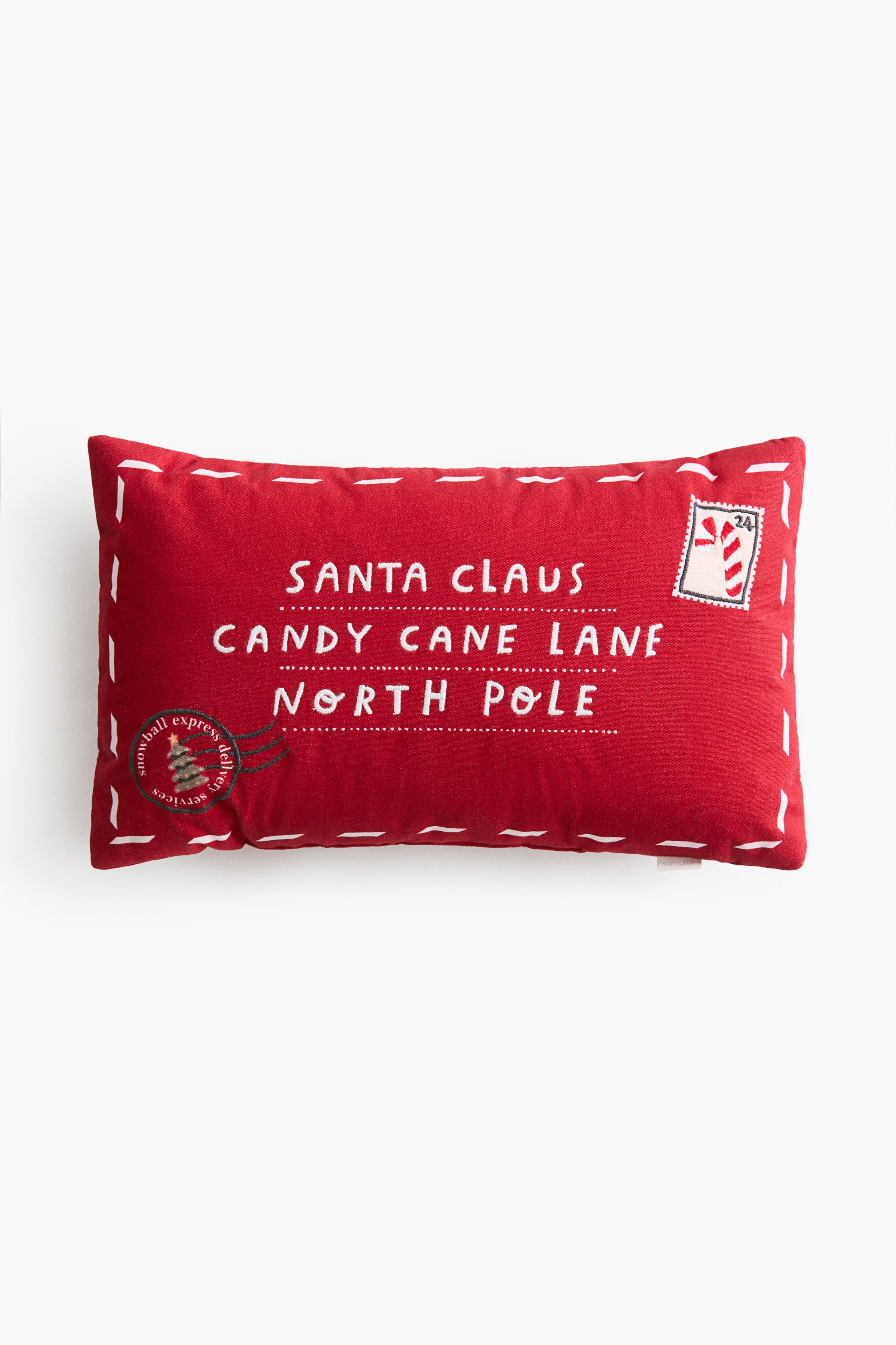 Christmas letter cushion - Red/Envelope