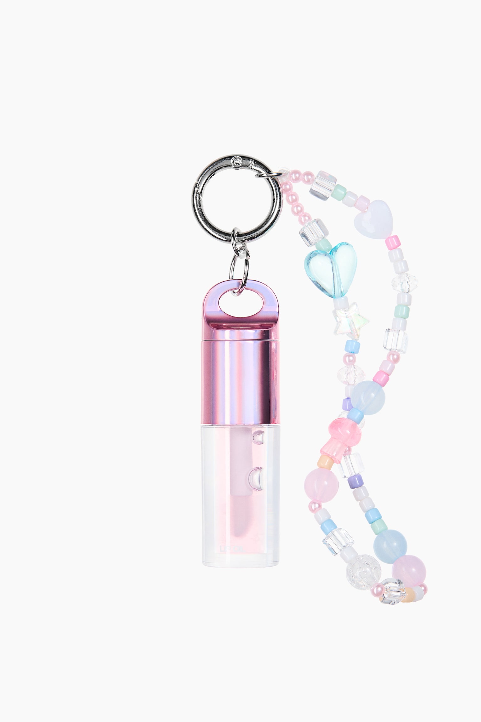 Porte-clés avec huile à lèvres - Rose/Perle/Blueberry