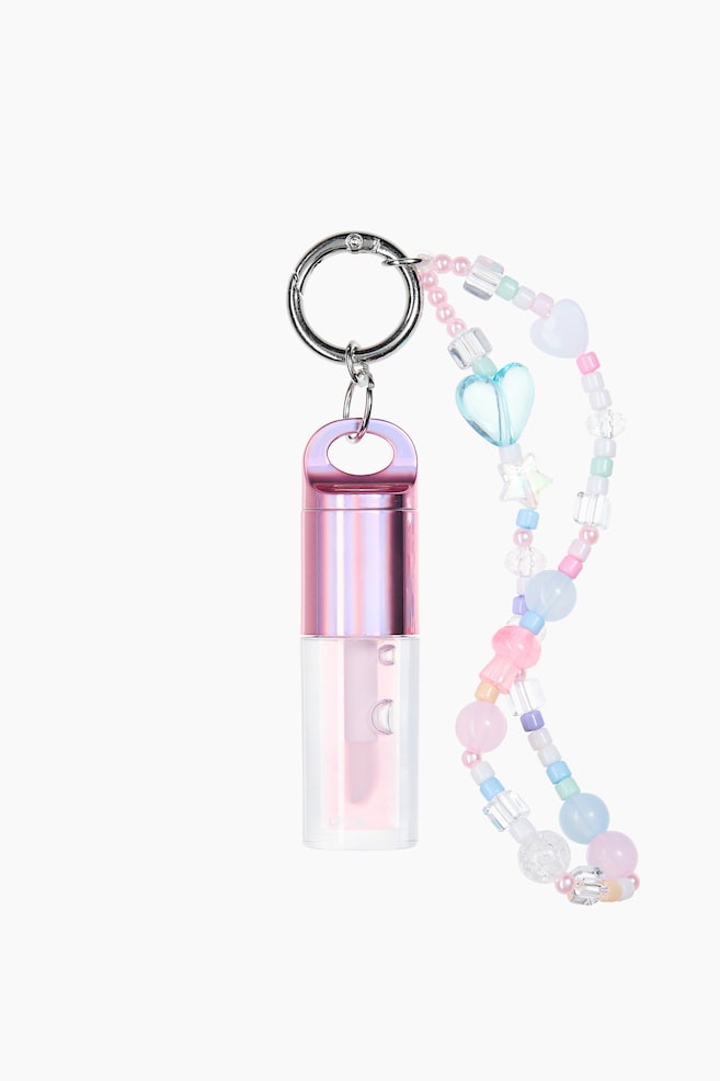Lip oil keyring - Pink/Pearl/Blueberry - 1