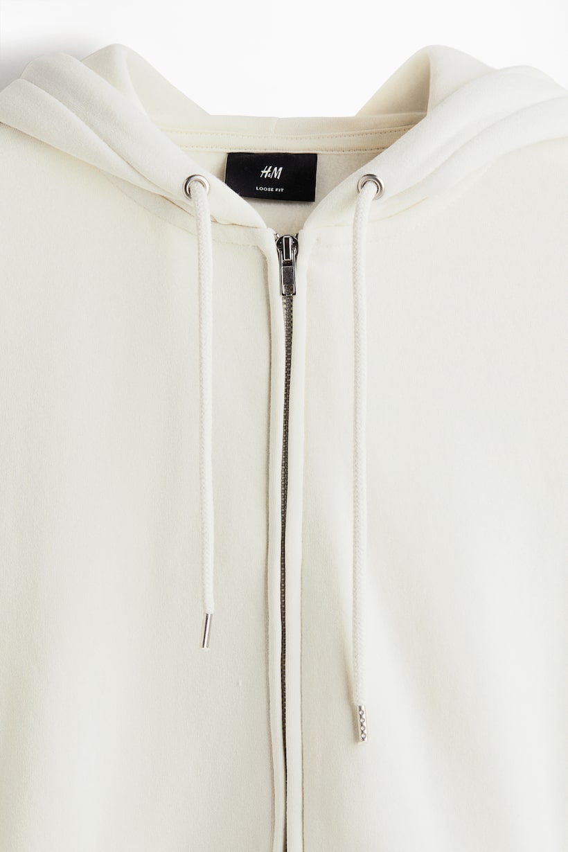 Men's White Hoodies Sweatshirts Graphic Zip H&M US