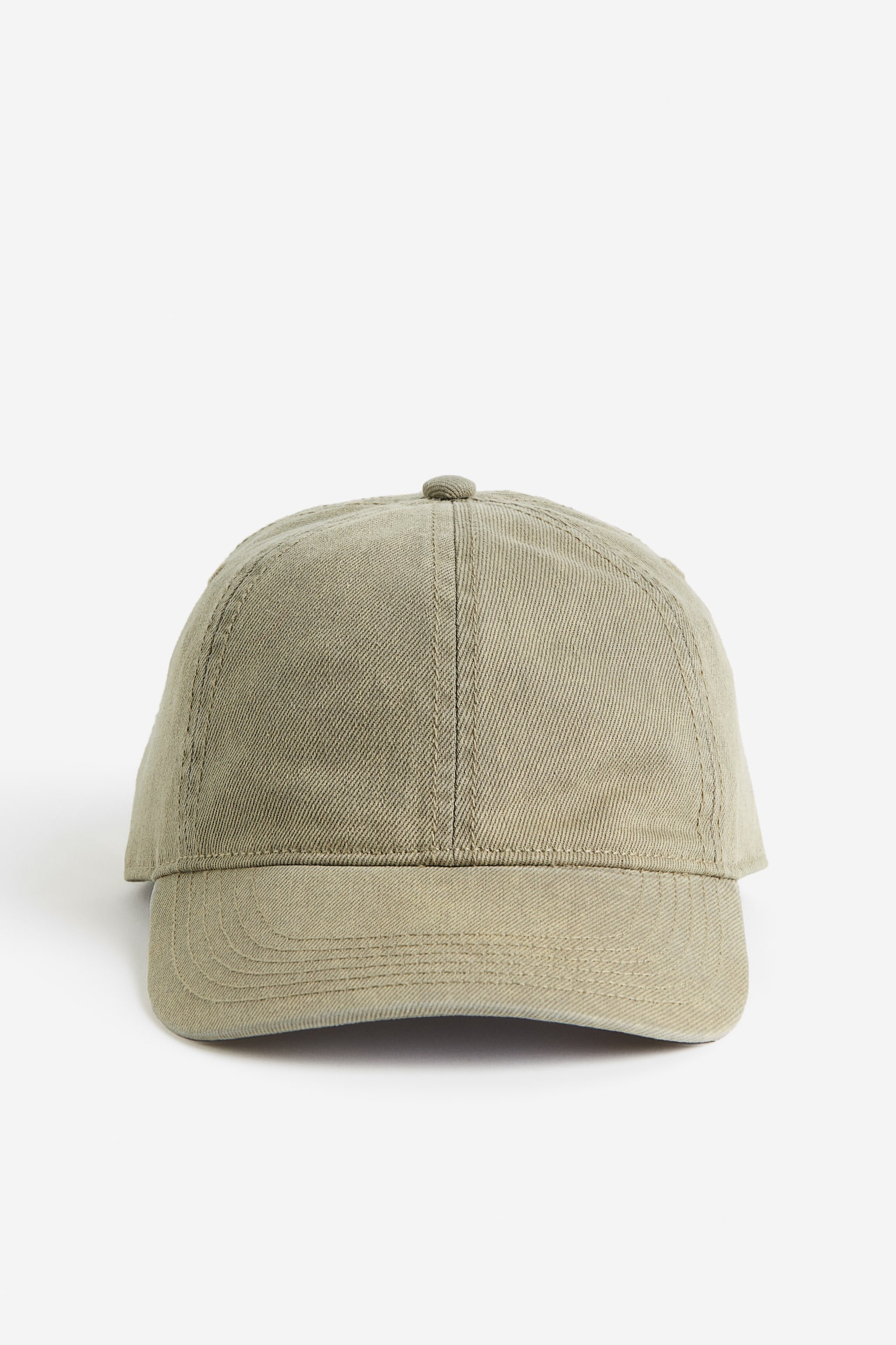 Washed-look denim cap - Beige/Black/Cream - 1